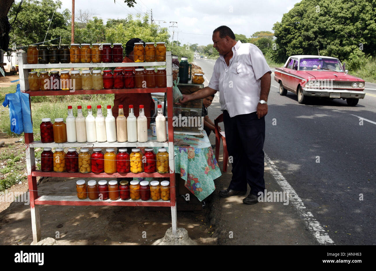 Venezuela, Maracaibo, street vendor, Stock Photo