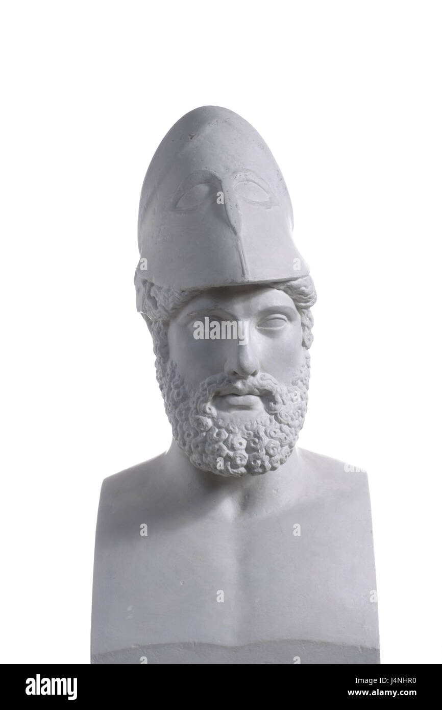 Bust, 'Herm of Pericles', art, sculpture, Frei's plate, sculpture, head, Stock Photo