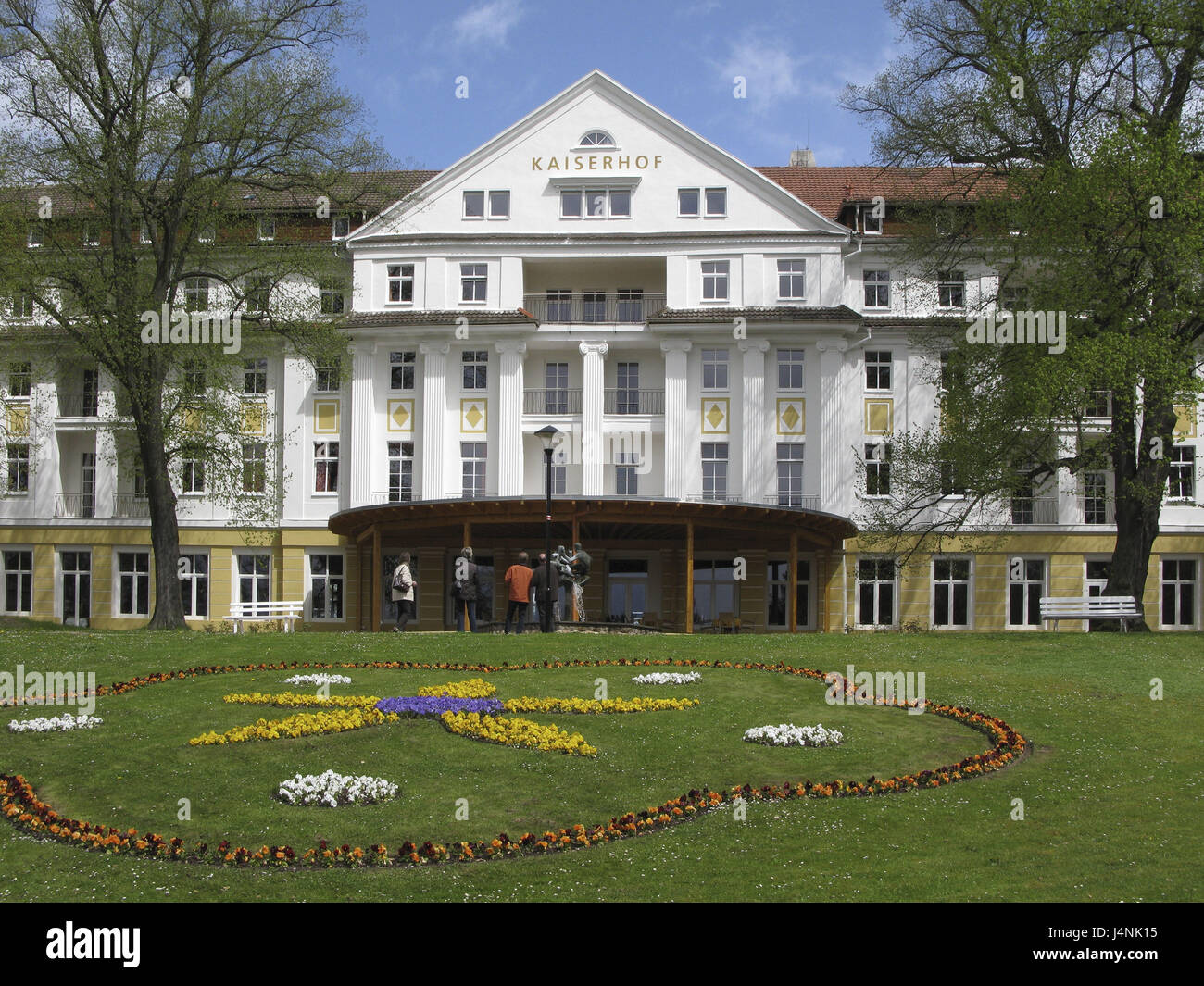 Germany, Thuringia, bath Dear stone, Health resort hotel Kaiserhof, Park, Stock Photo