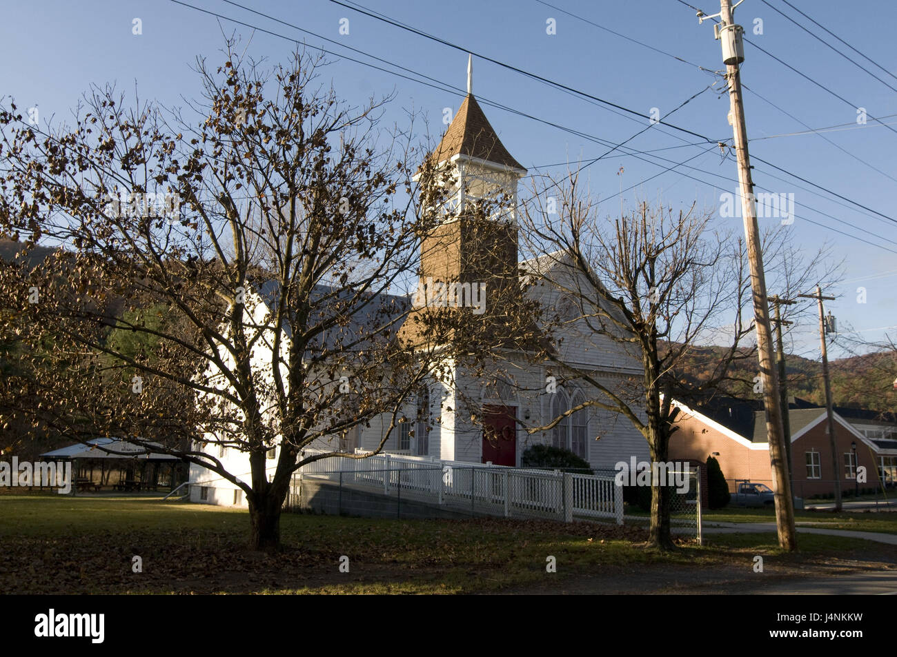 The USA, West Virginia, Allegheny Mountains, church, Stock Photo