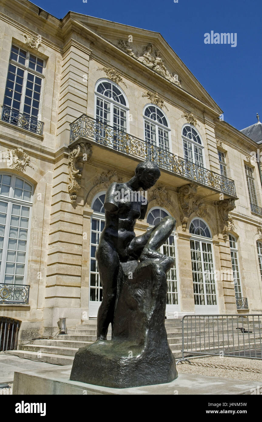 France, Paris, Musee Rodin, facade, sculpture Stock Photo Alamy