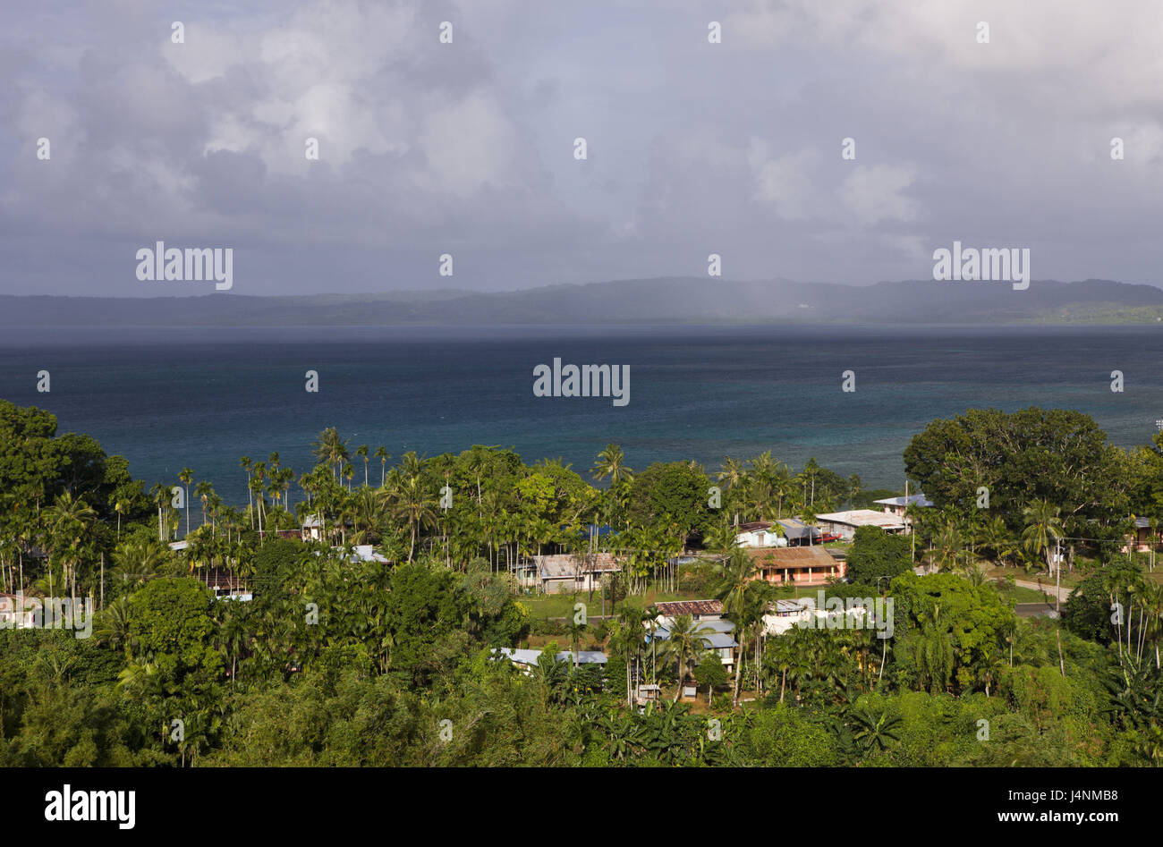 Palau, Micronesia, settlement, view, sea view, Stock Photo