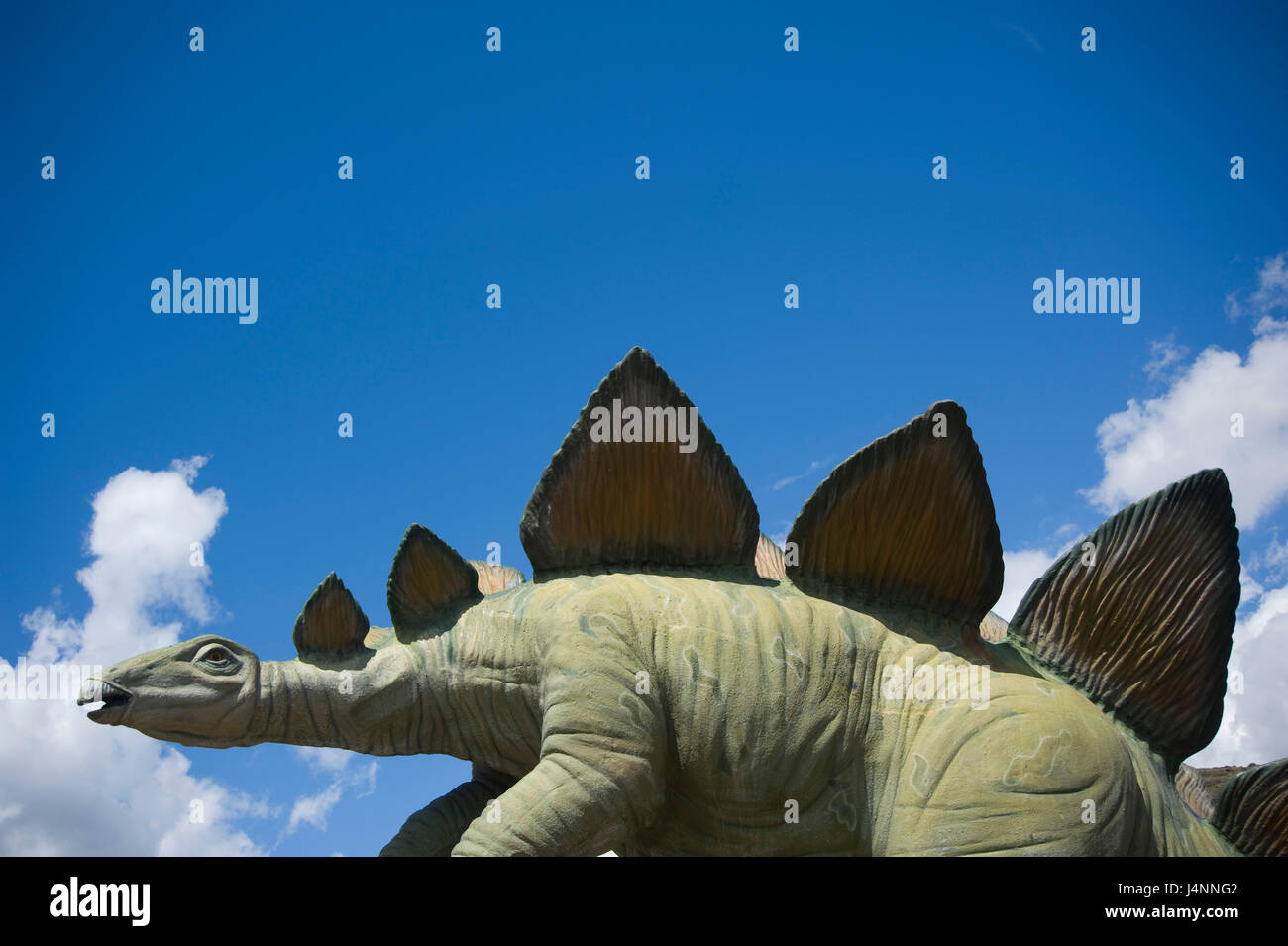Life size replica of Stegosaurus dinosaur in Peñaportillo site near Munilla  village, La Rioja, Spain. Stegosauria eStegosaurus estegosaurio Stock Photo  - Alamy, image size:1300x955