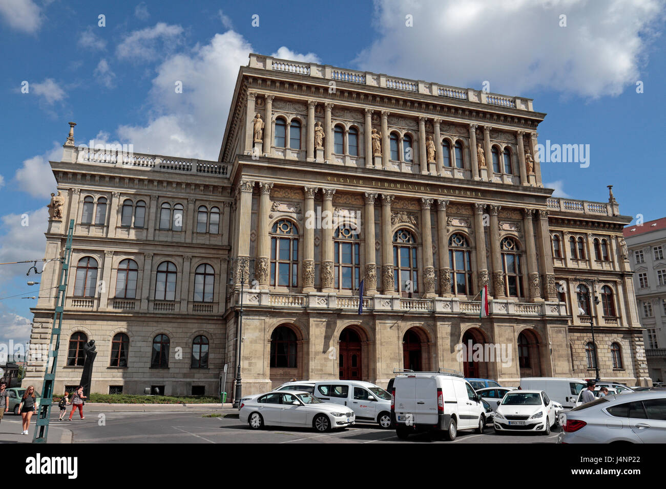 The Hungarian Academy of Sciences in Budapest, Hungary. Stock Photo