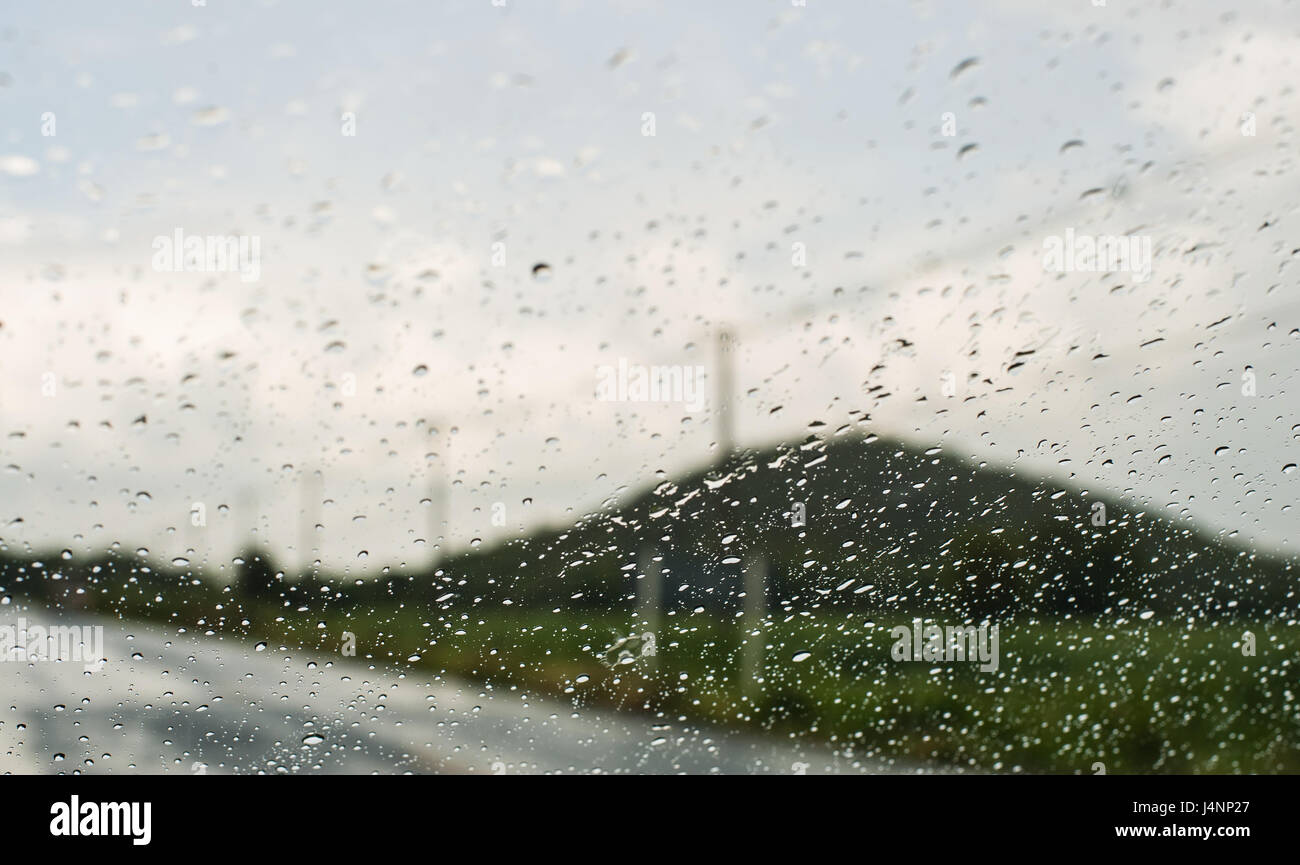 Rain water drops on a glass surface background, Abstract Backdrop Stock ...