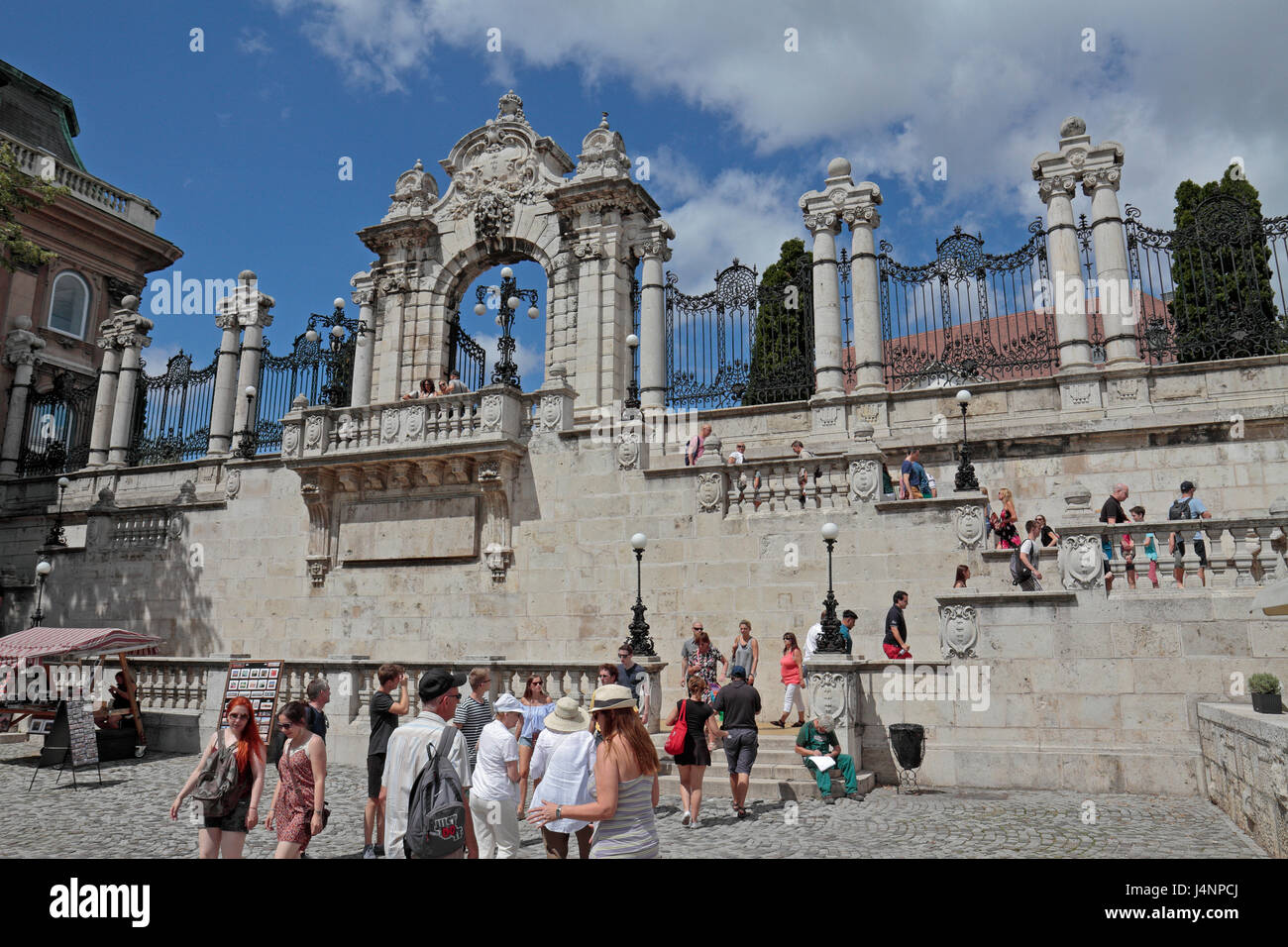 The Habsburg's Steps, in Budapest, Hungary. Stock Photo