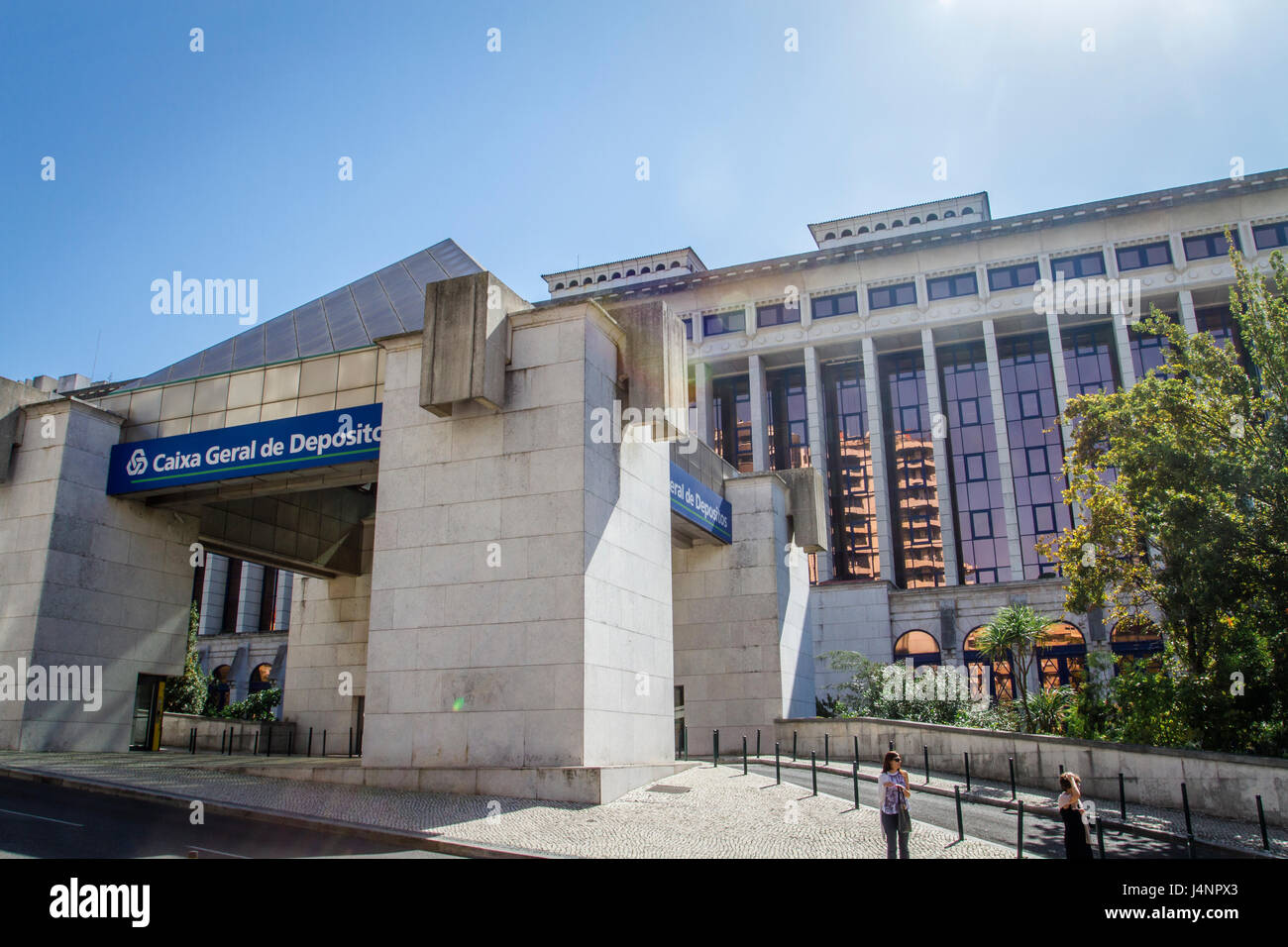 Headquarters of Caixa Geral de Depositos, a bank in Lisbon, Portugal