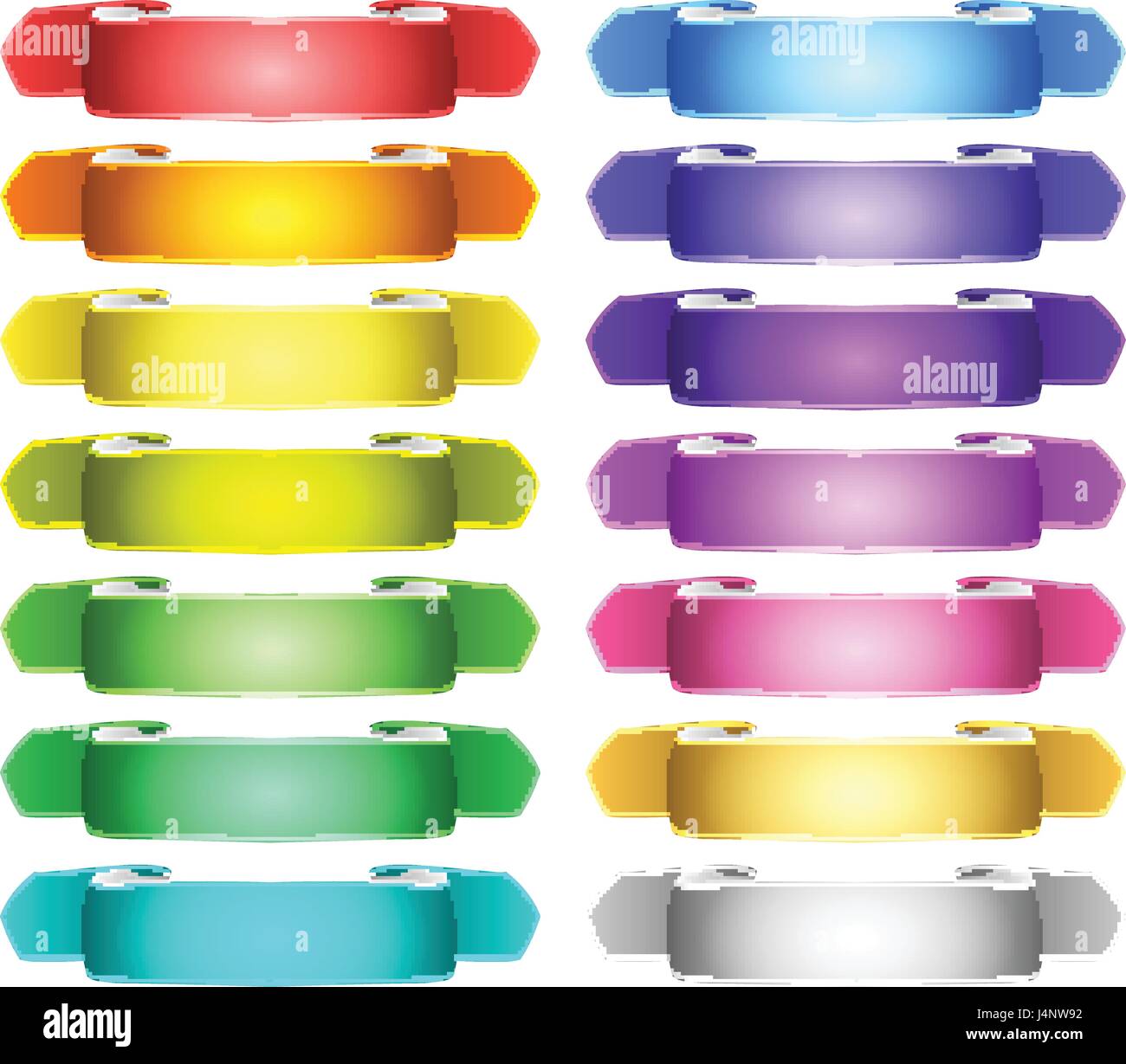 vector ribbons set Stock Vector Image & Art - Alamy