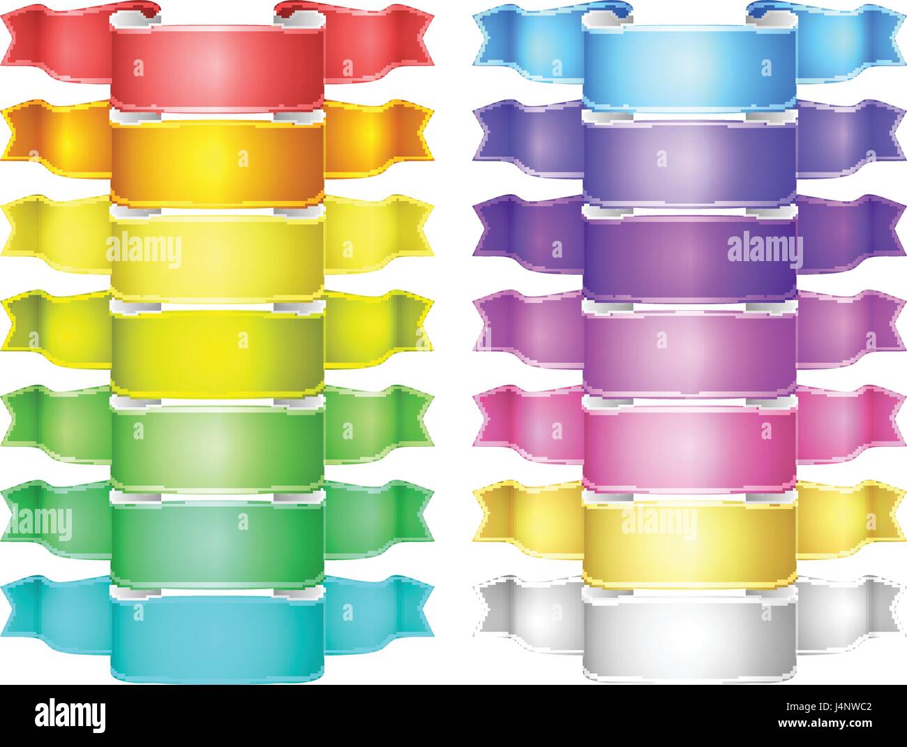 vector ribbons set Stock Vector Image & Art - Alamy