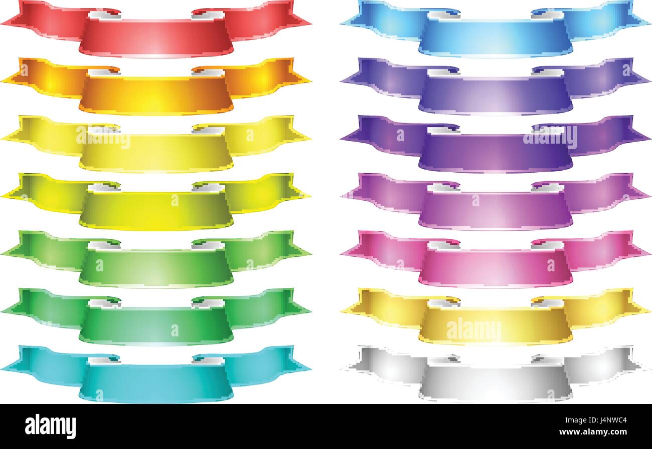 vector ribbons set Stock Vector Image & Art - Alamy