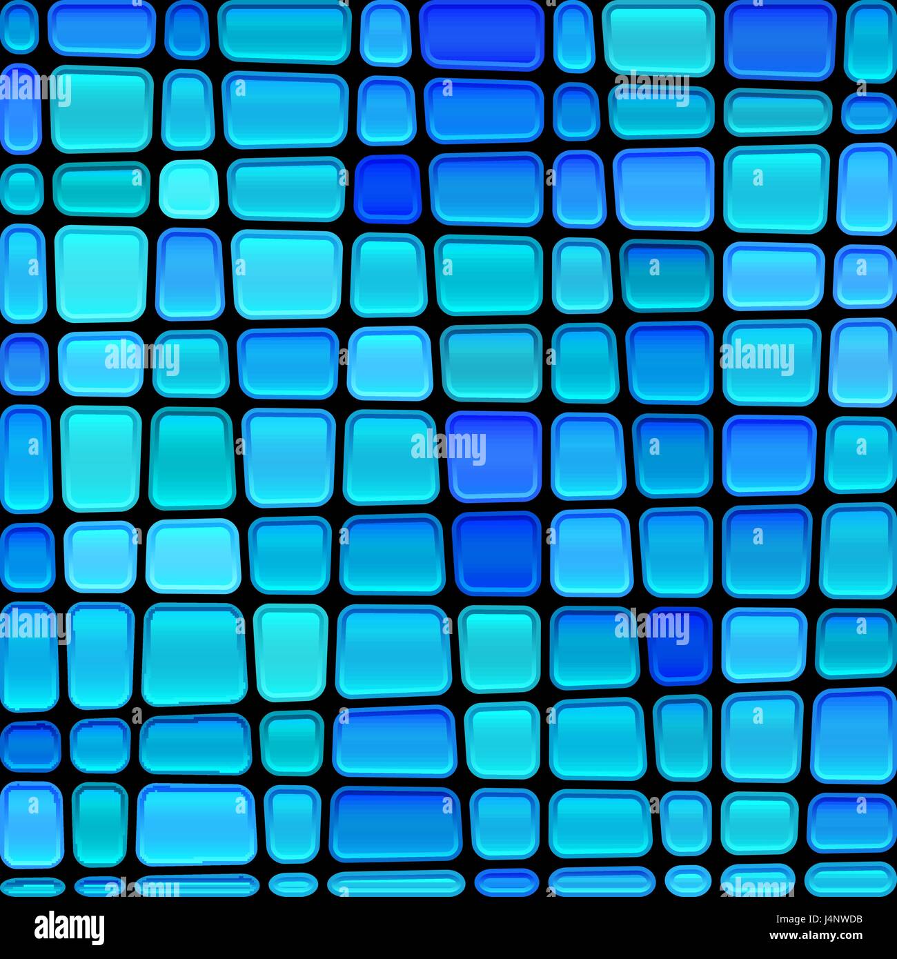 abstract vector stained-glass mosaic background - light and bright blue ...