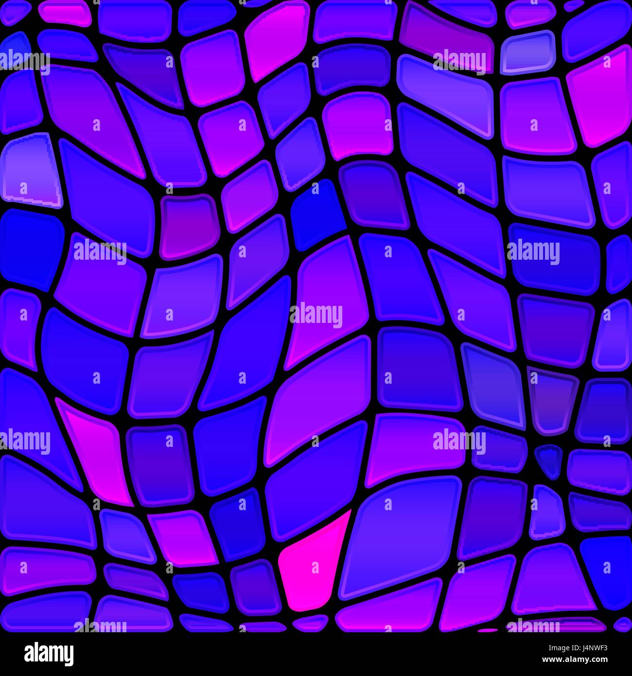 abstract vector stained-glass mosaic background - blue and violet Stock ...