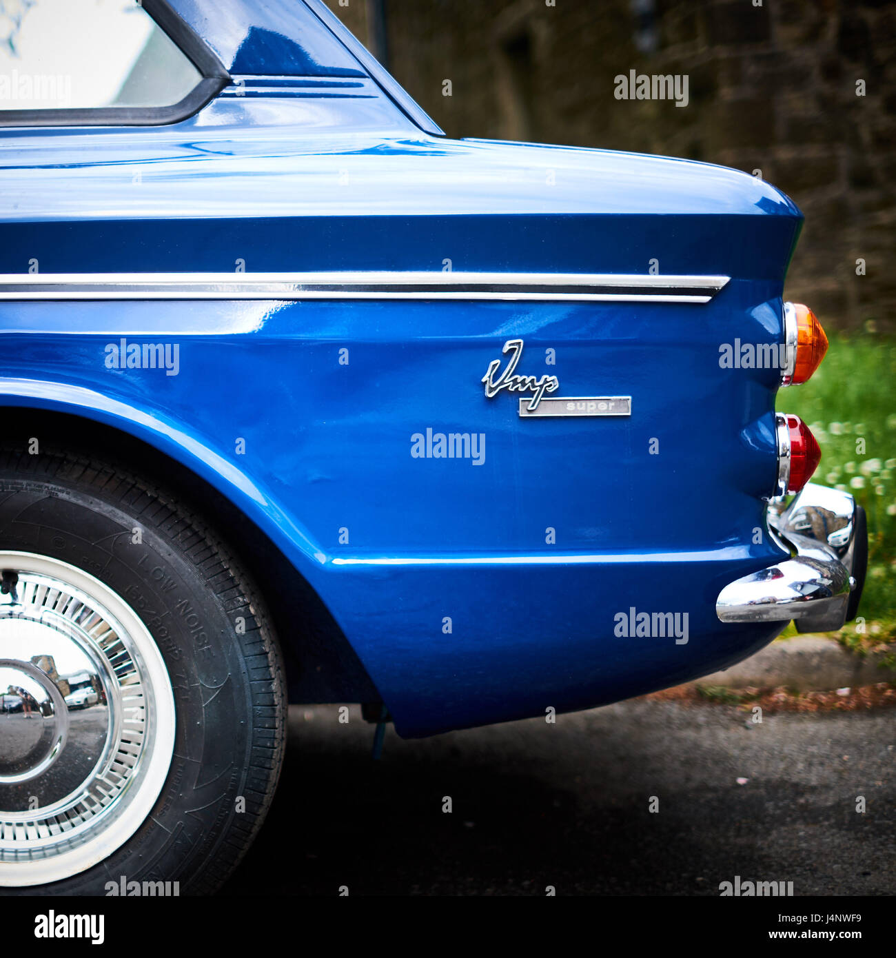 A blue Hillman Imp special Stock Photo