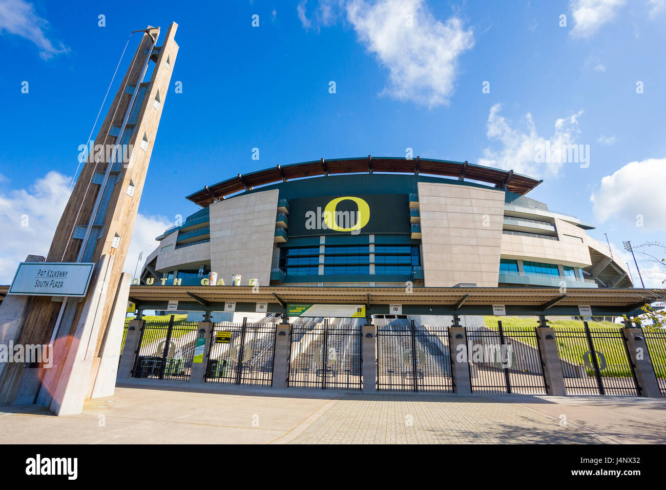 University of Oregon Autzen Stadium Stock Photo