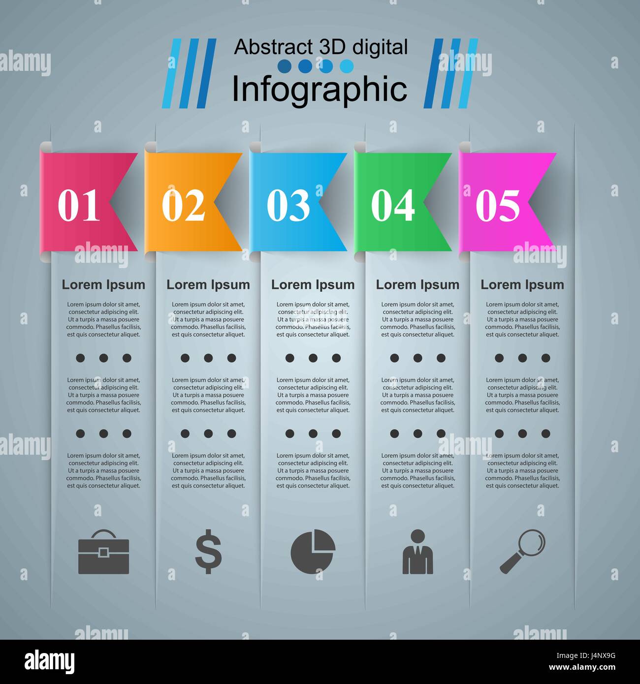 Origami Inforgraphics Business Infographics origami style Vector illustration Stock Vector ...
