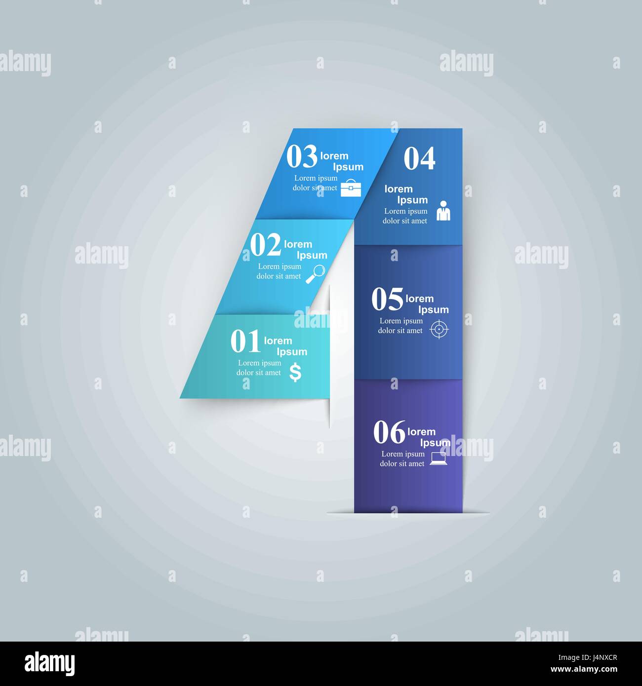 3D infographic design template and marketing icons Stock Vector Image ...