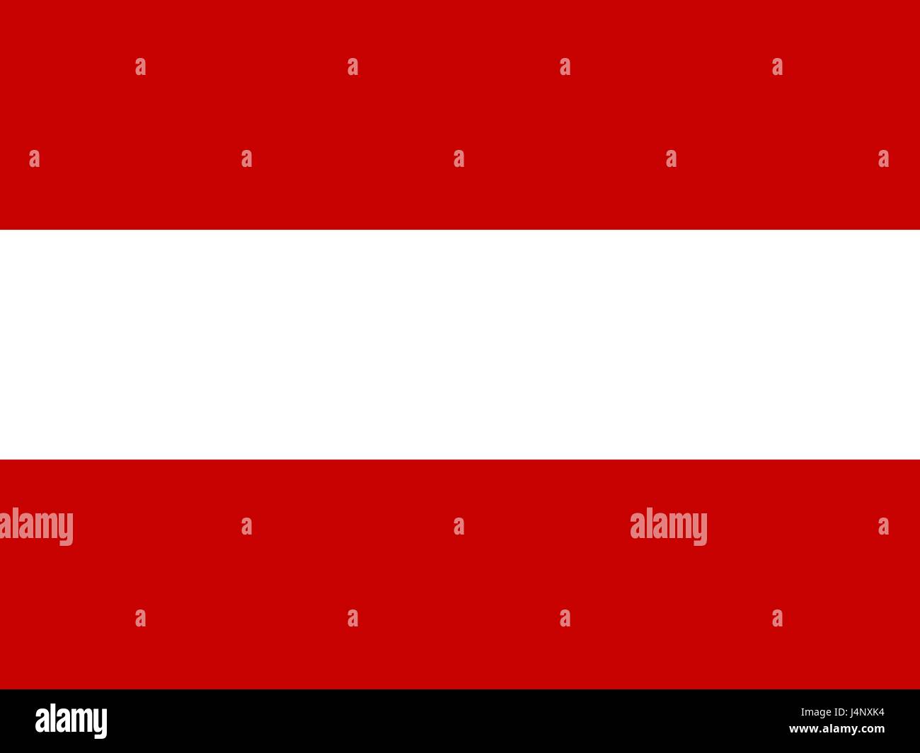 Flag of Austria, vector illustration. Stock Vector