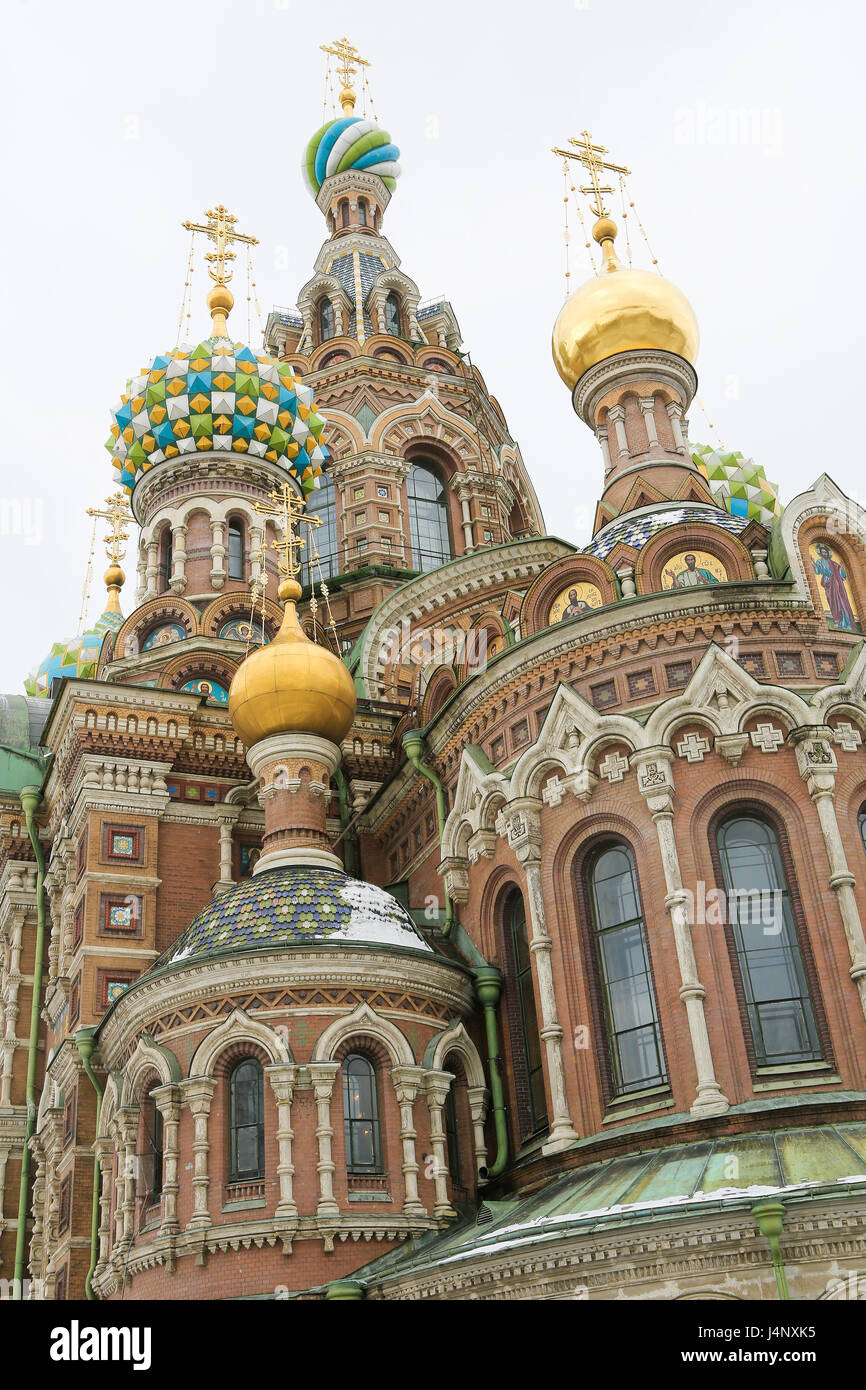 The Onion Domes of the Church of the Savior on Spilled Blood, one of