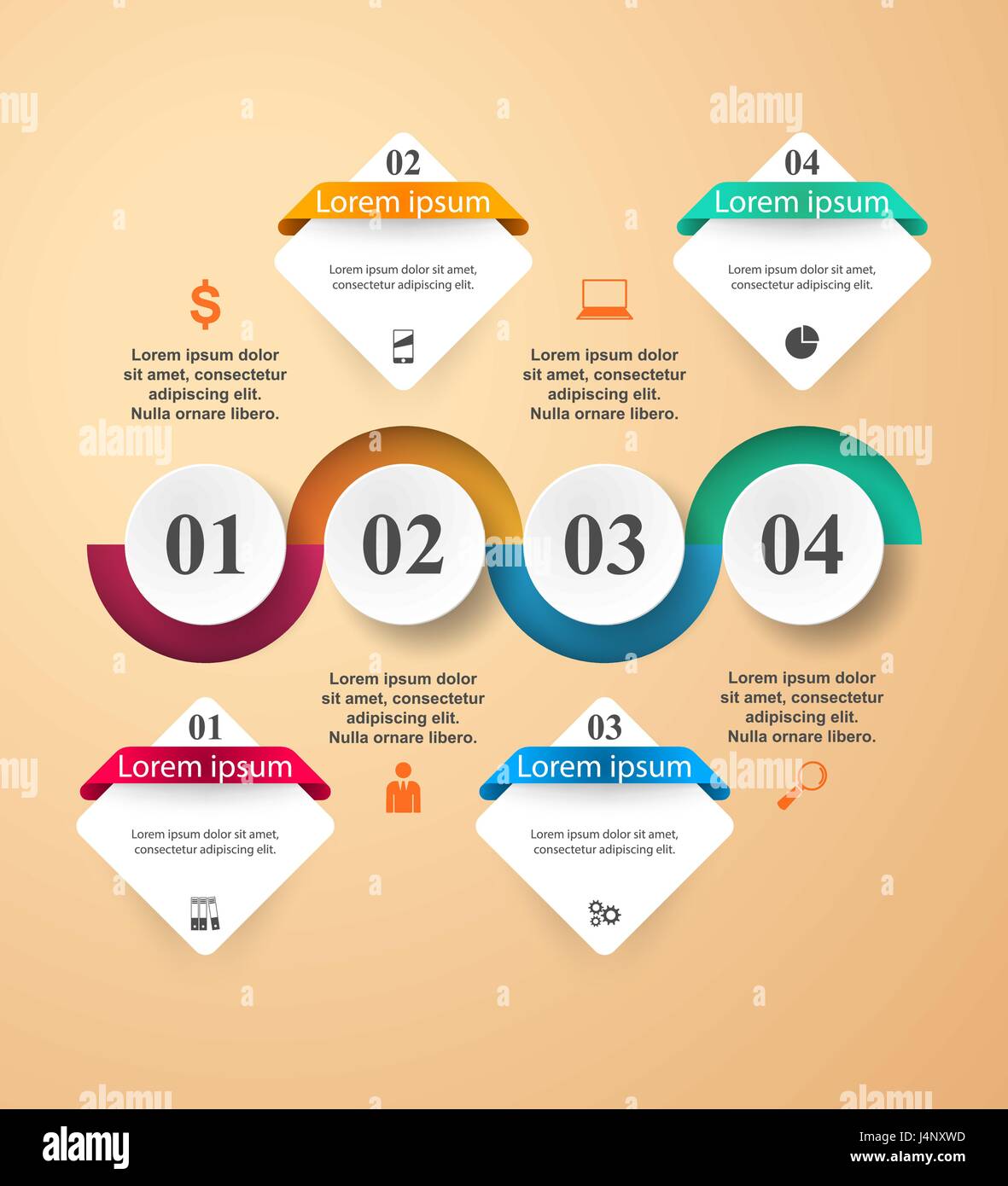 3D infographic design template and marketing icons Stock Vector Image ...