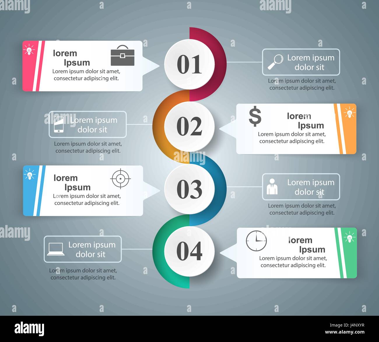 3D infographic design template and marketing icons Stock Vector Image ...