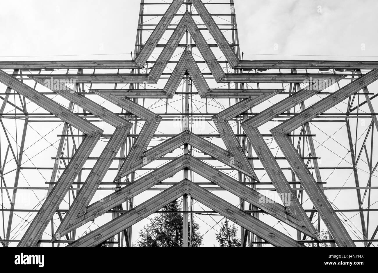 Roanoke Star, Roanoke Virginia, Star city Stock Photo