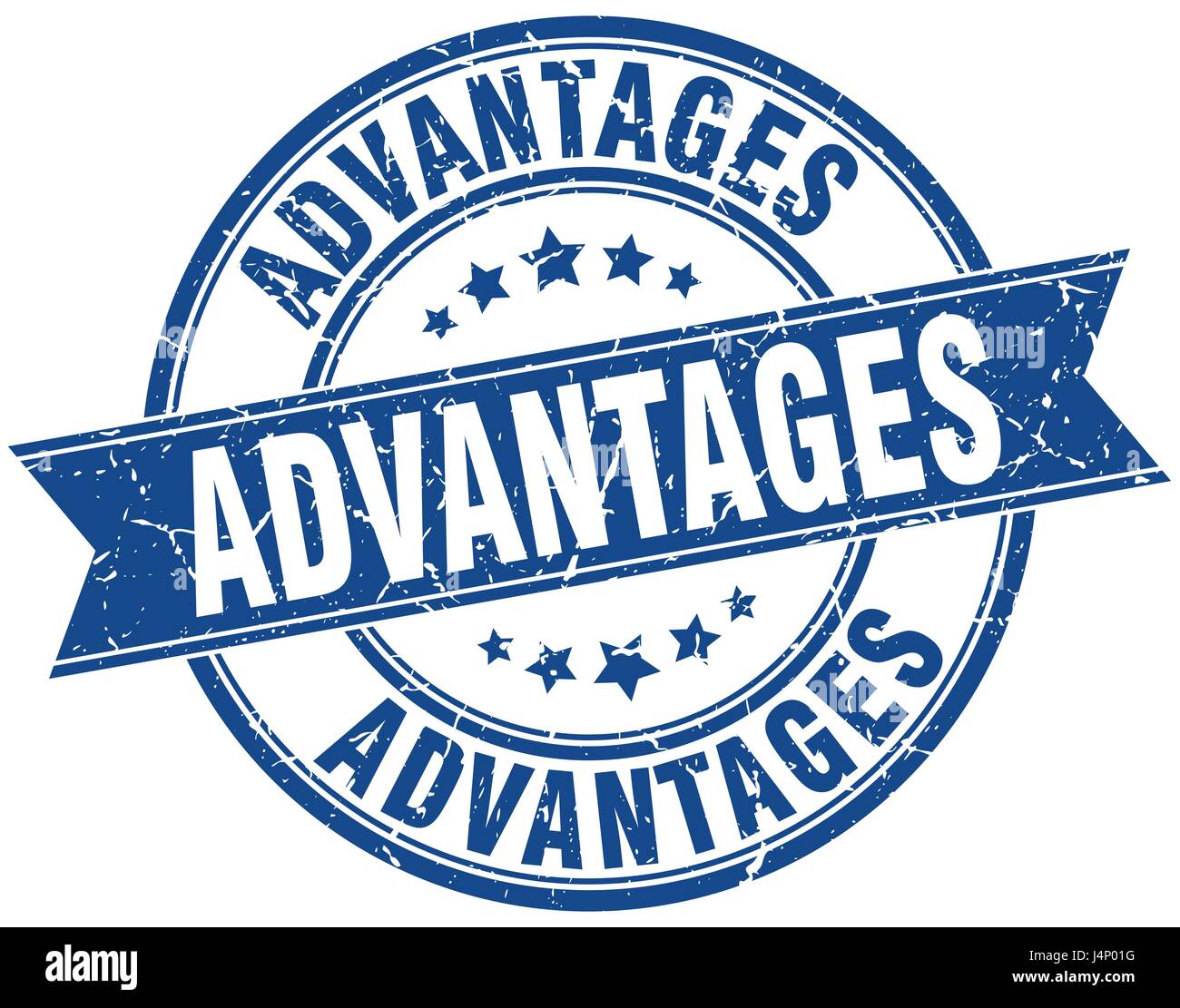 advantages round grunge ribbon stamp Stock Vector Image & Art - Alamy