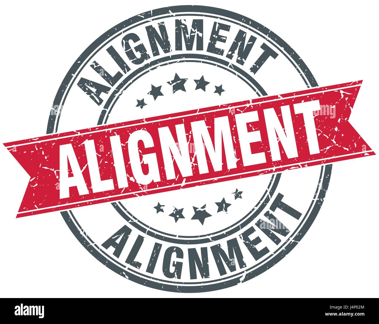 alignment round grunge ribbon stamp Stock Vector Image & Art - Alamy