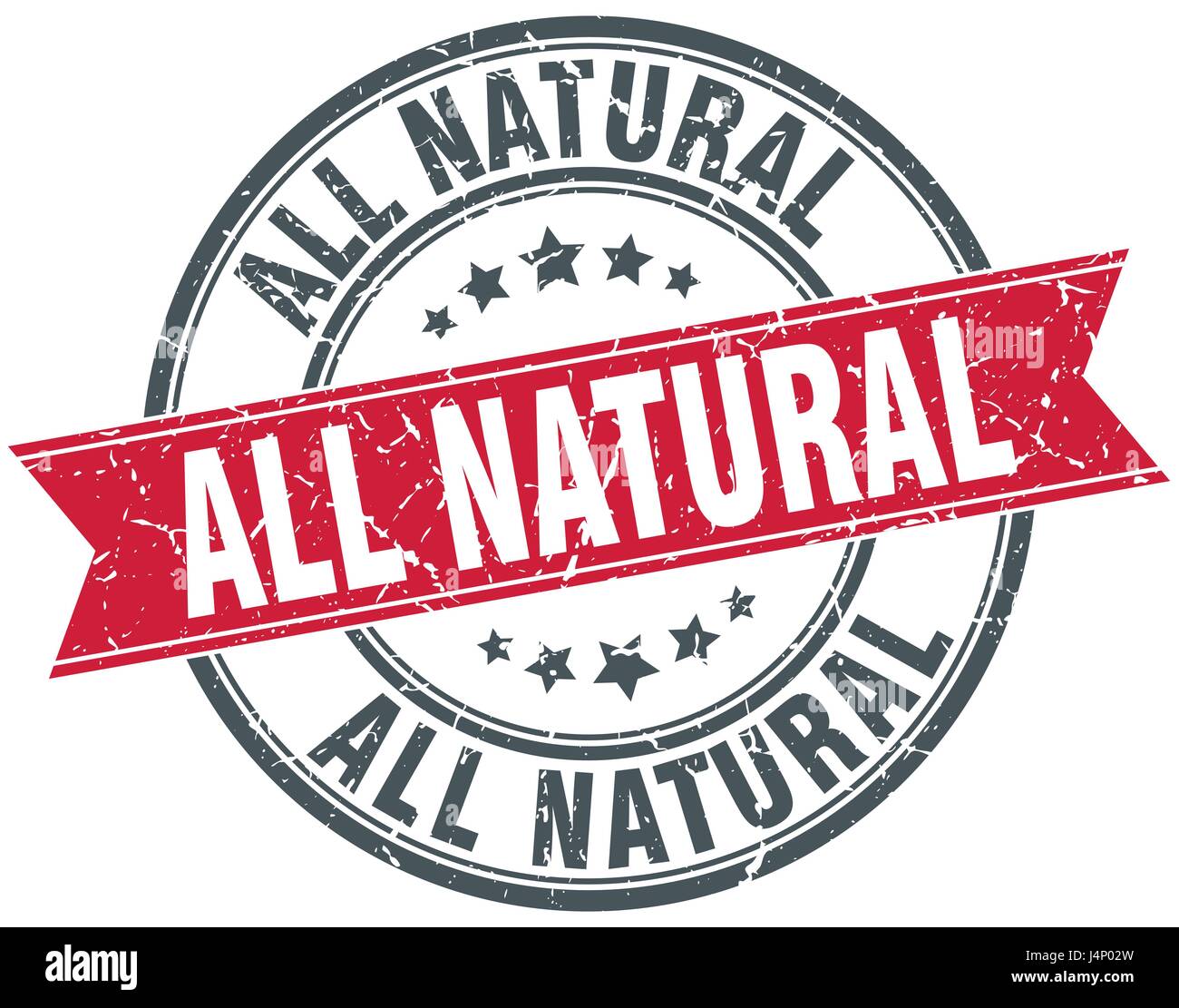 all natural round grunge ribbon stamp Stock Vector Image & Art - Alamy