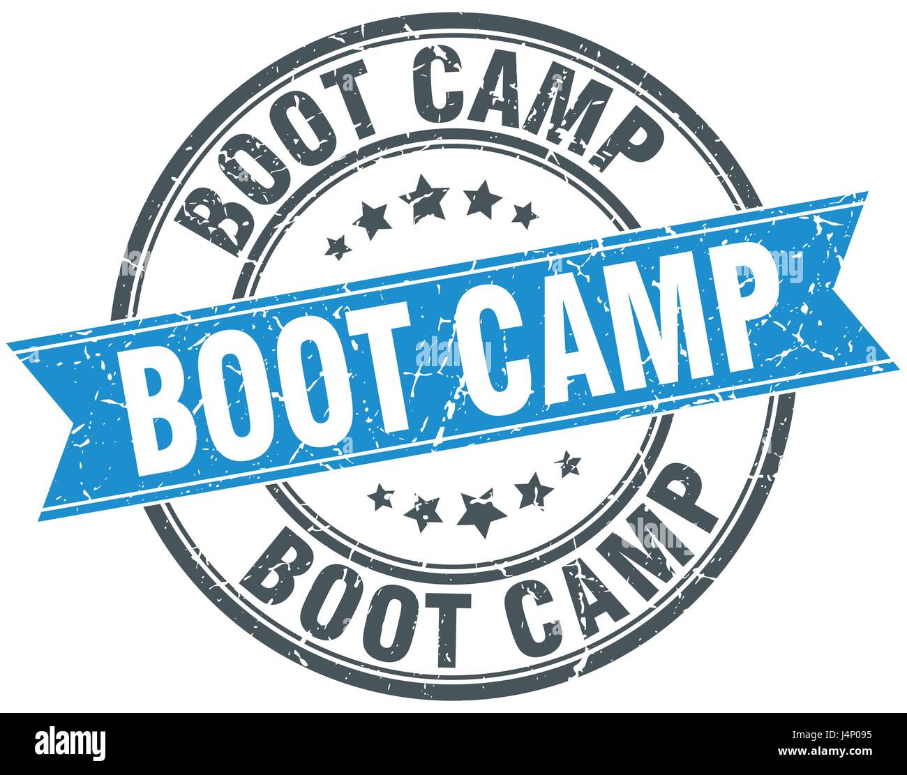 boot camp round grunge ribbon stamp Stock Vector Image & Art - Alamy