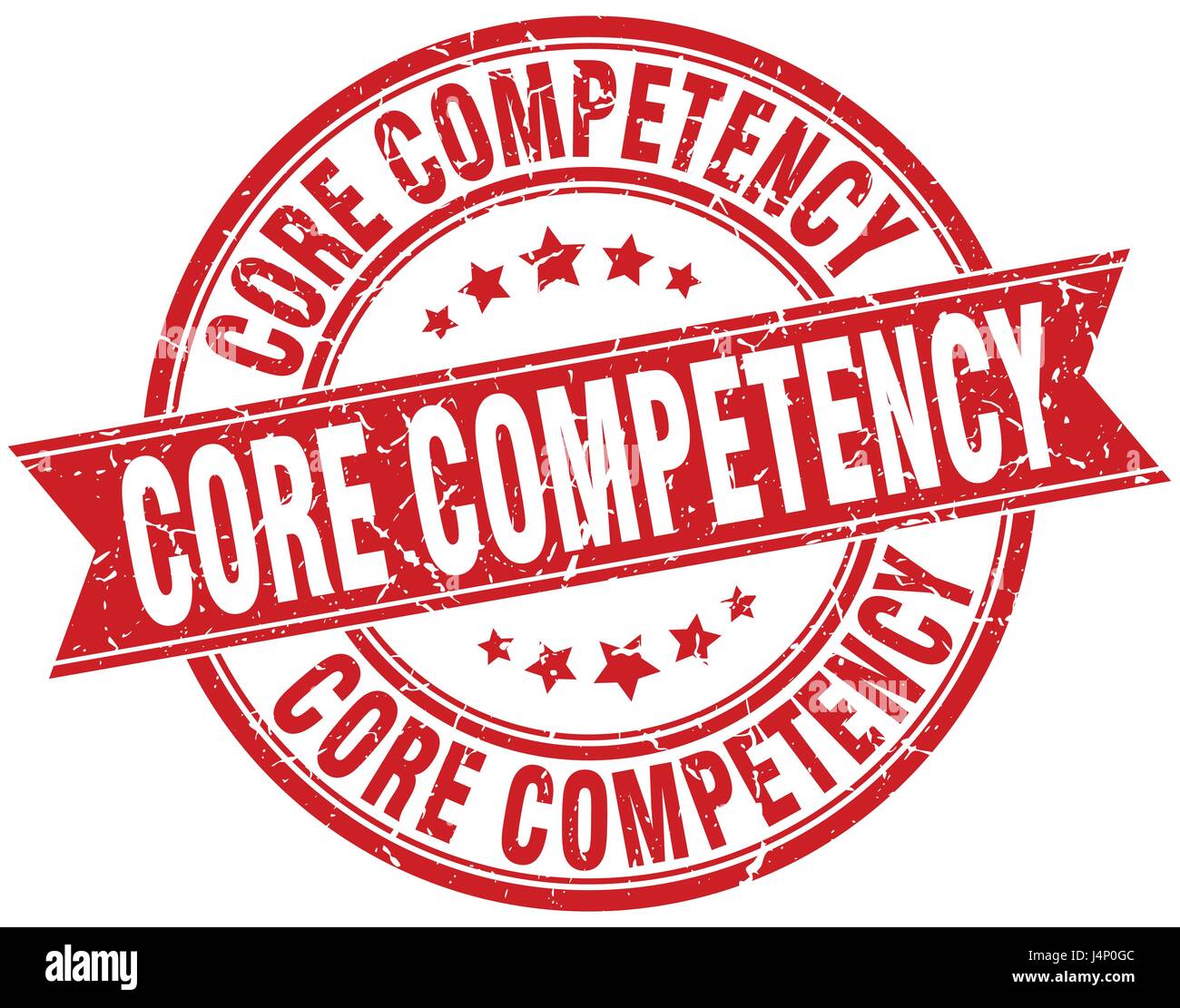 core competency round grunge ribbon stamp Stock Vector Image & Art - Alamy
