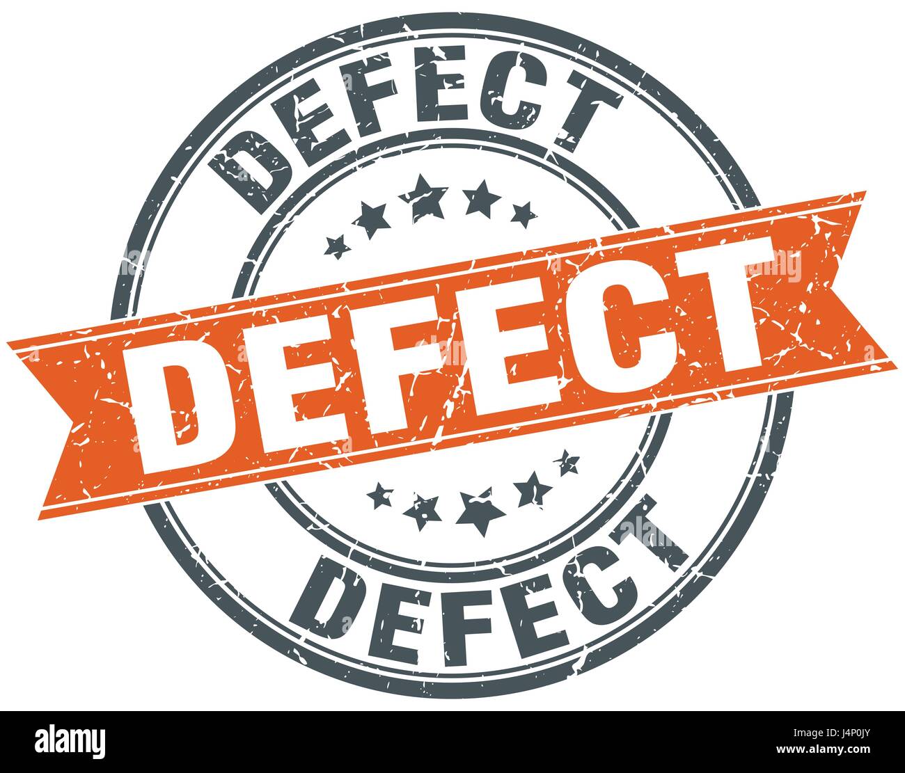 defect round grunge ribbon stamp Stock Vector Image & Art - Alamy