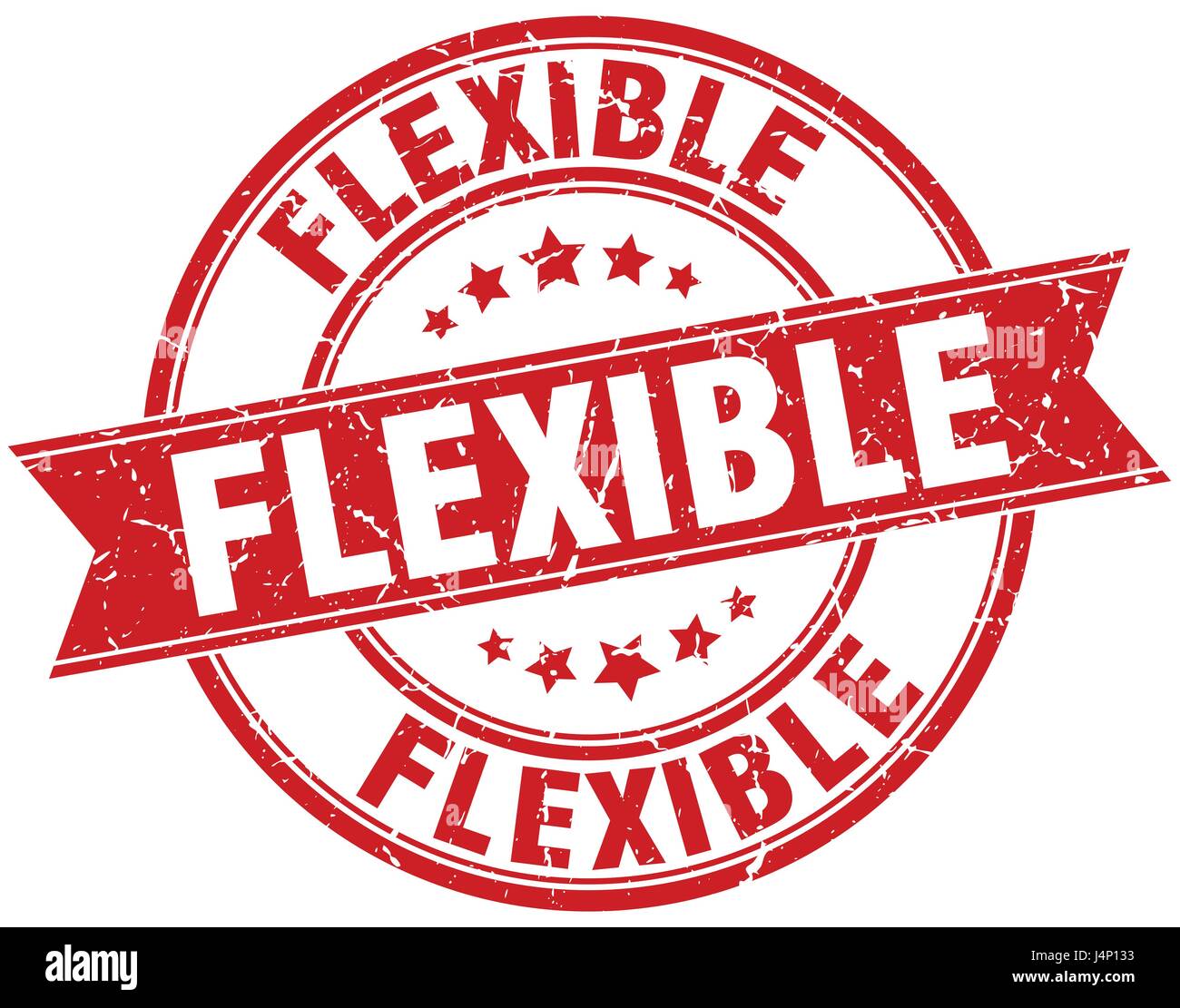 flexible round grunge ribbon stamp Stock Vector Image & Art - Alamy