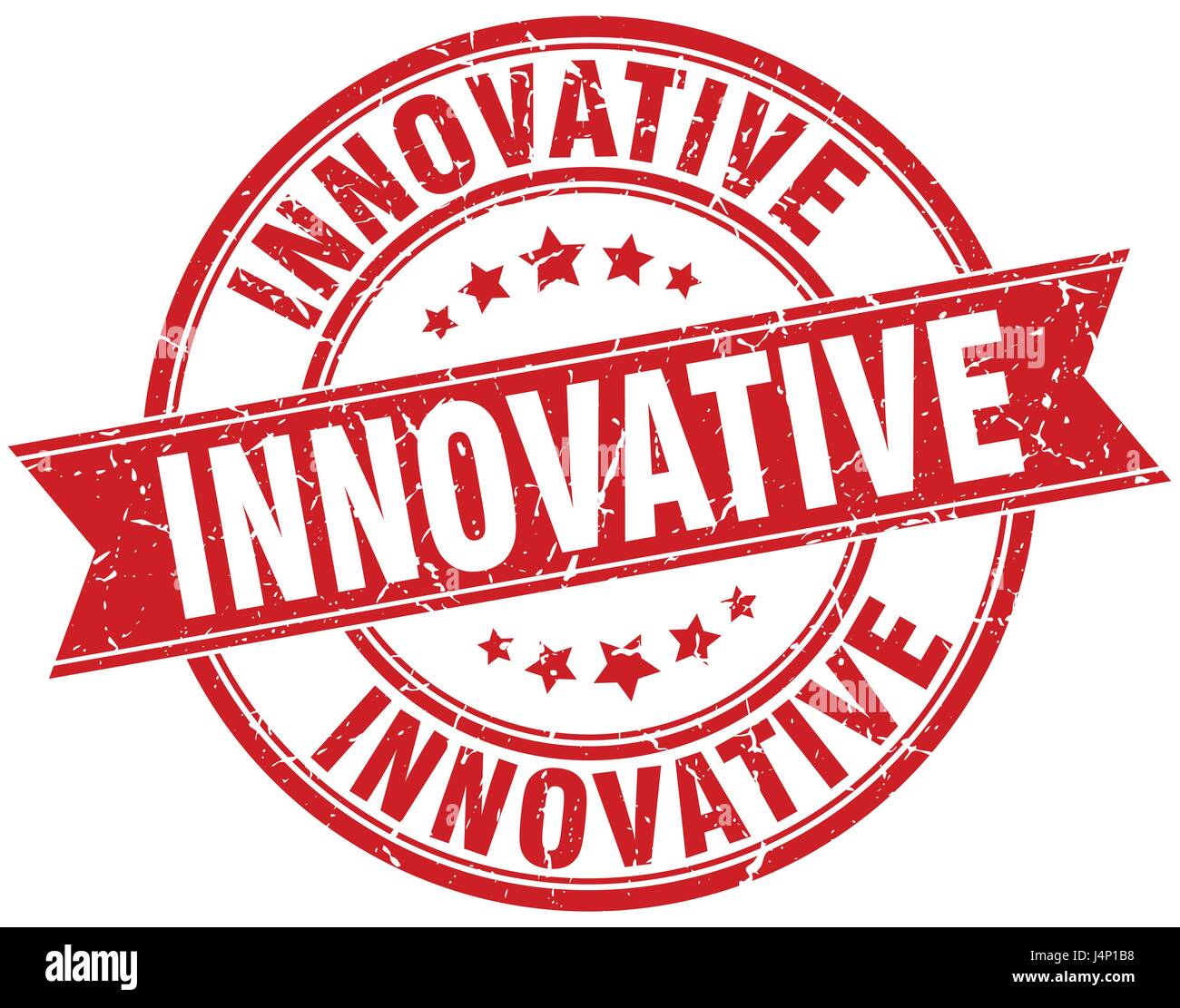 innovative round grunge ribbon stamp Stock Vector Image & Art - Alamy
