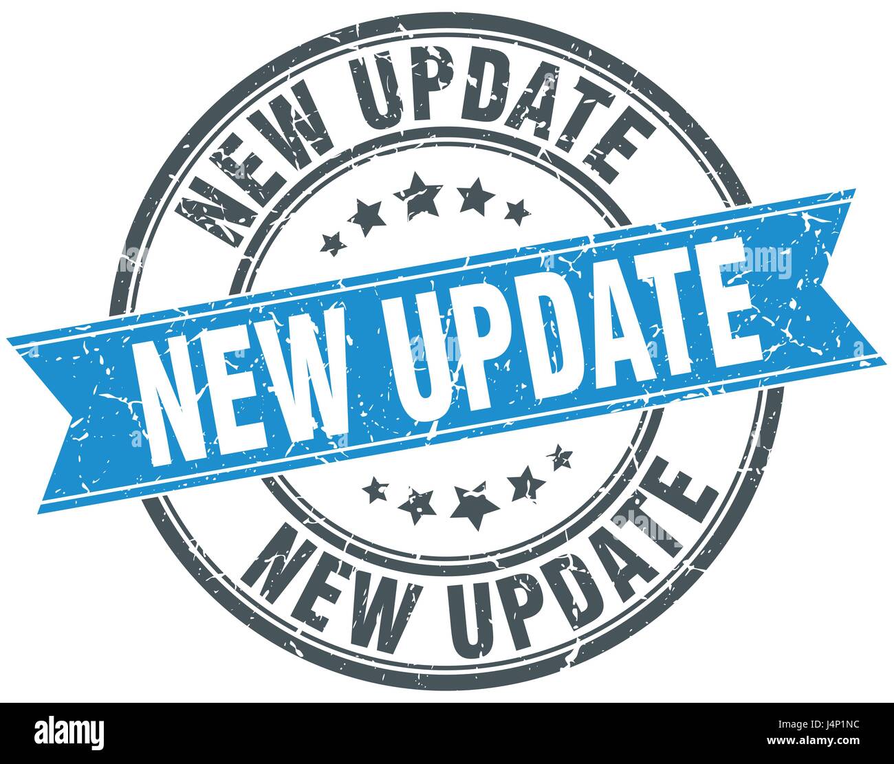 New update stamp ribbon hi-res stock photography and images - Alamy