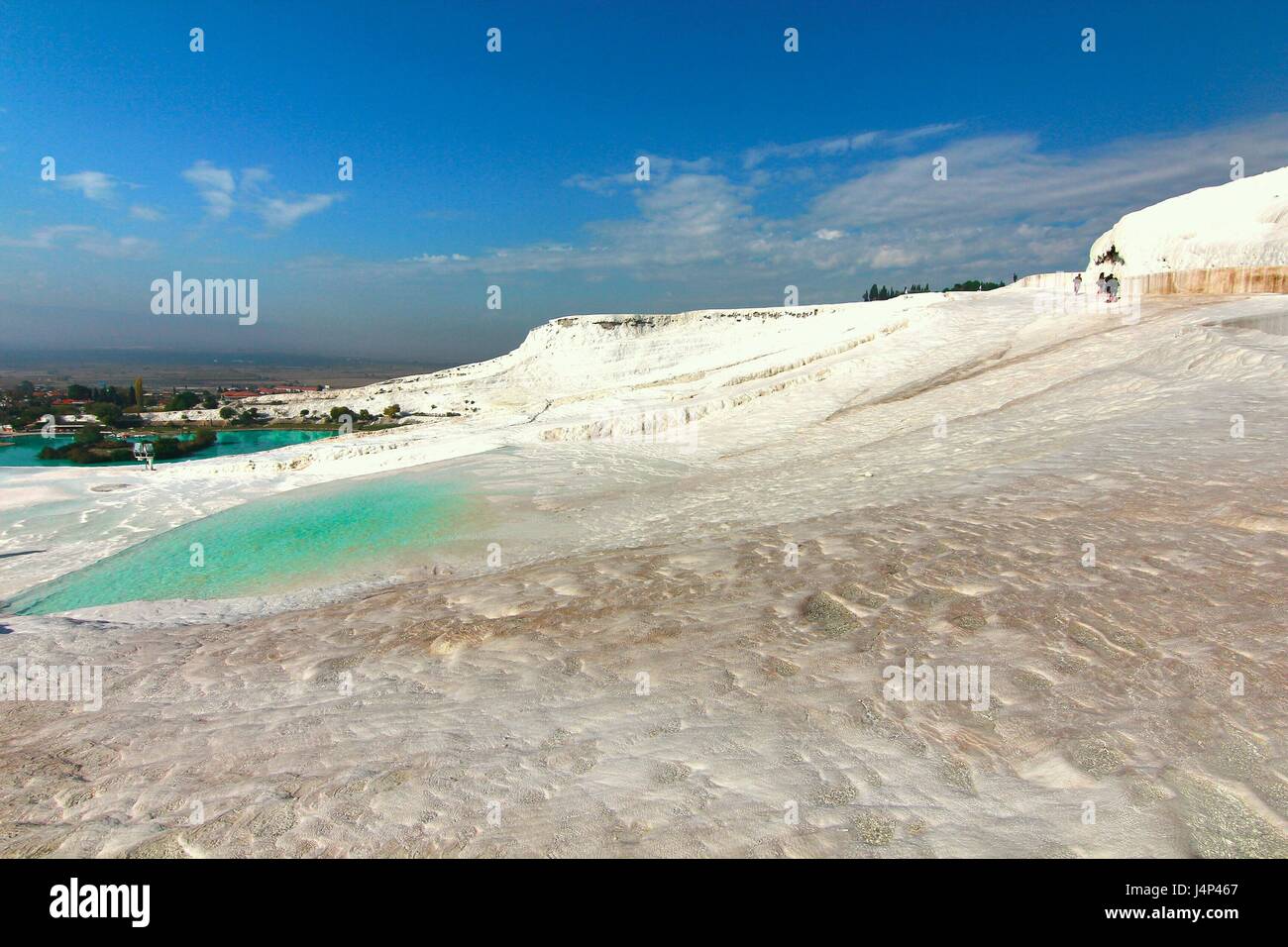 the white rock in pamukkale turkey Stock Photo - Alamy
