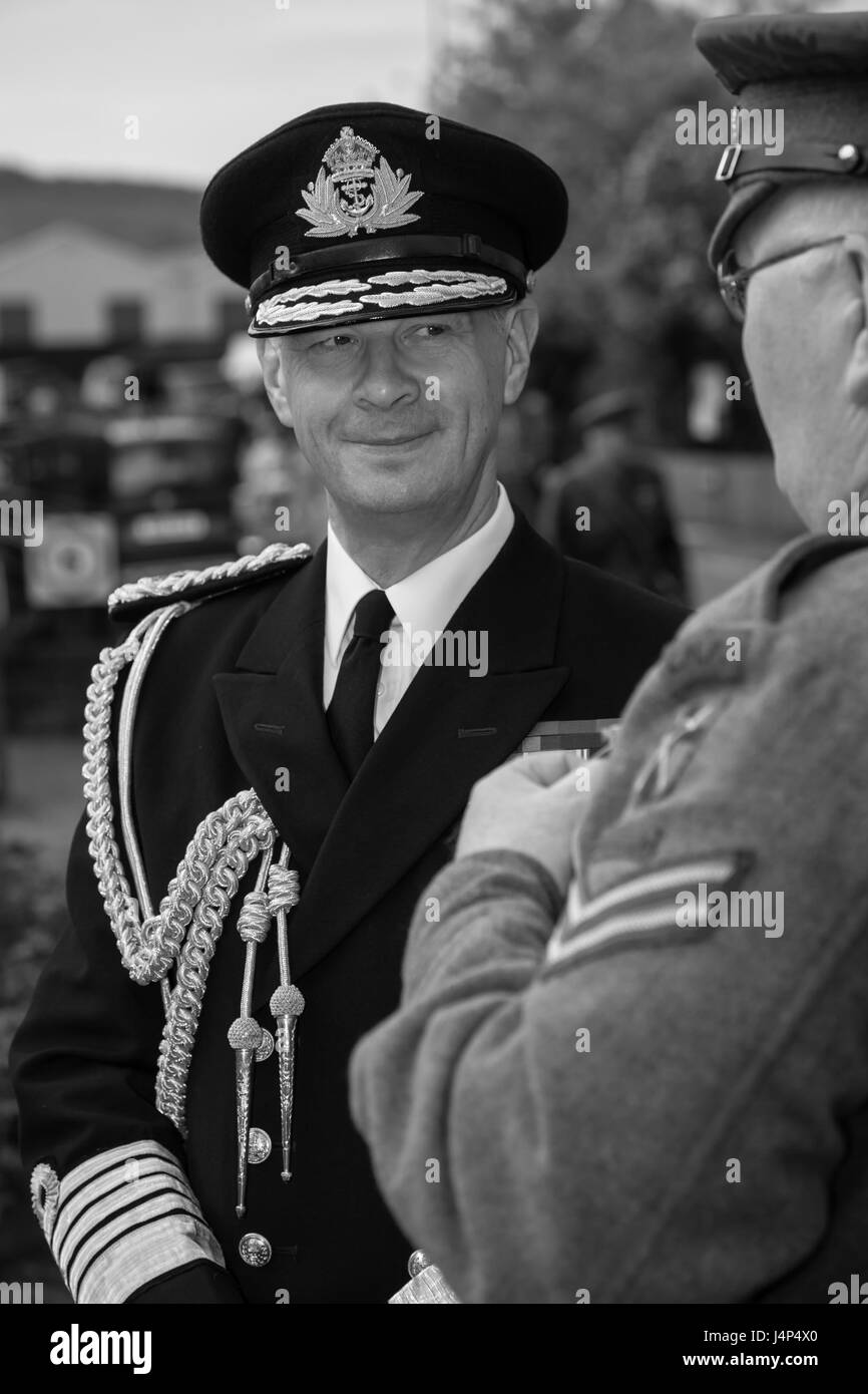 King George IV 1940 Reenactor Stock Photo