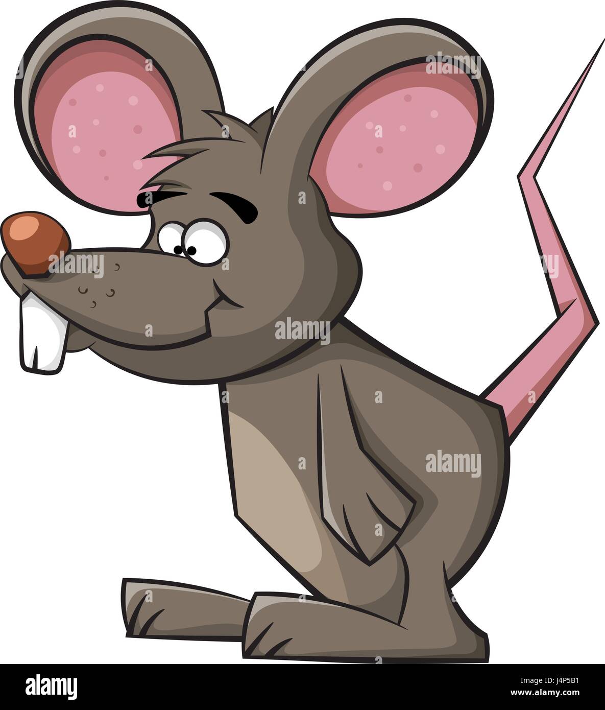 Cute mouse. Funny rat illustration Stock Vector Image & Art - Alamy