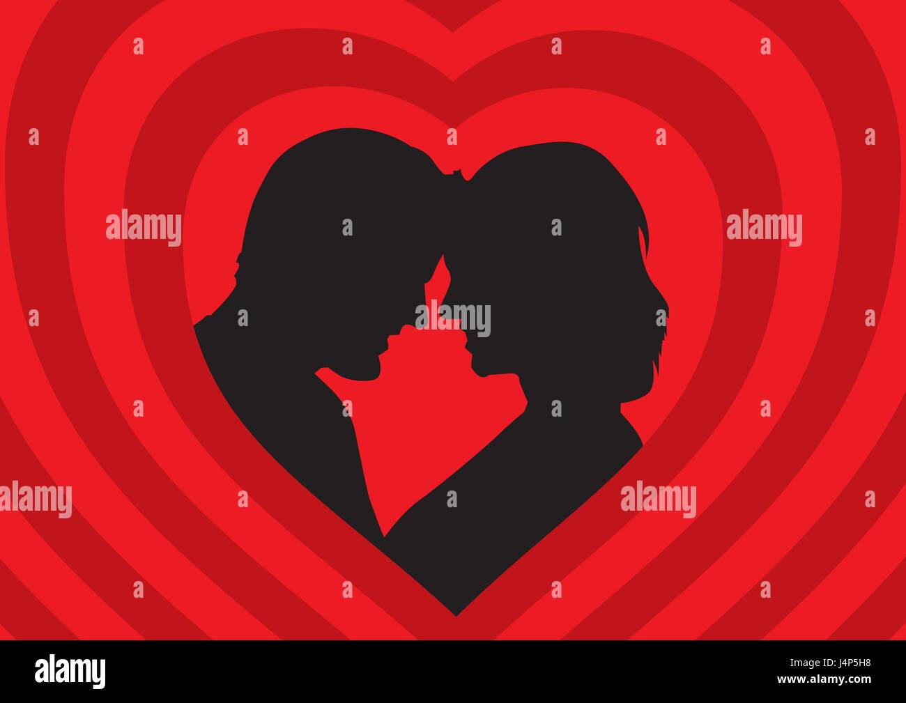 In Loved Silhouettes Stock Vector Image & Art - Alamy