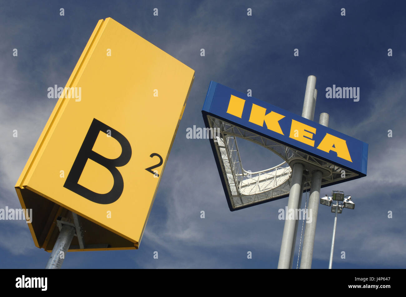 Furniture house, Ikea, signs, Stock Photo