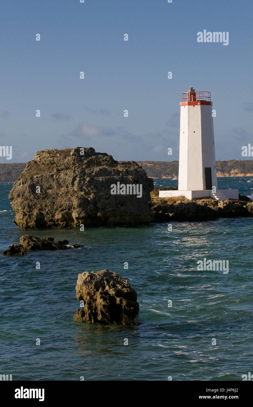 Madagascar, Antsiranana, Diego Suarez, rock, lighthouse, Stock Photo