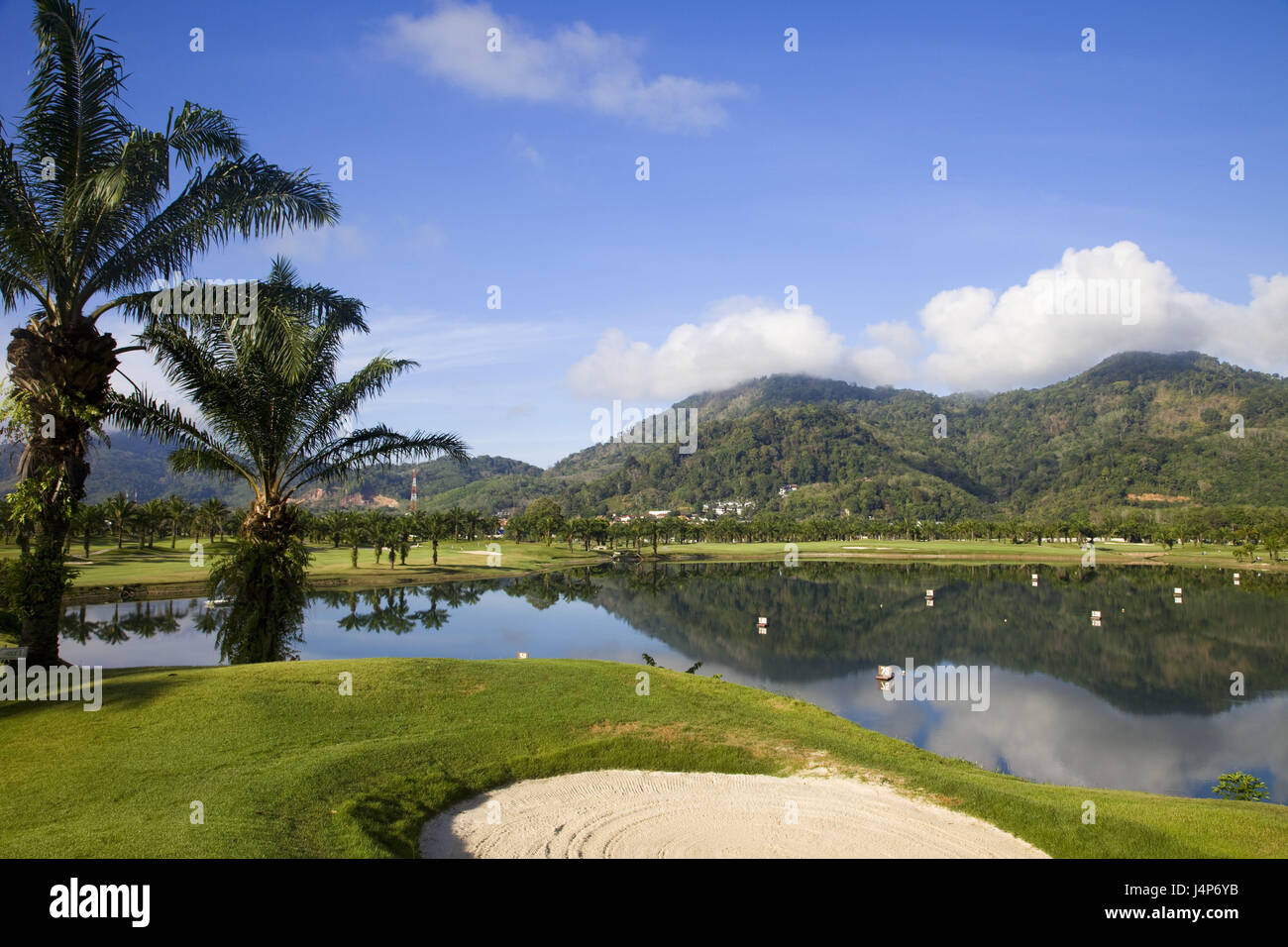 Thailand, Phuket, hole Palm golf course Stock Photo Alamy