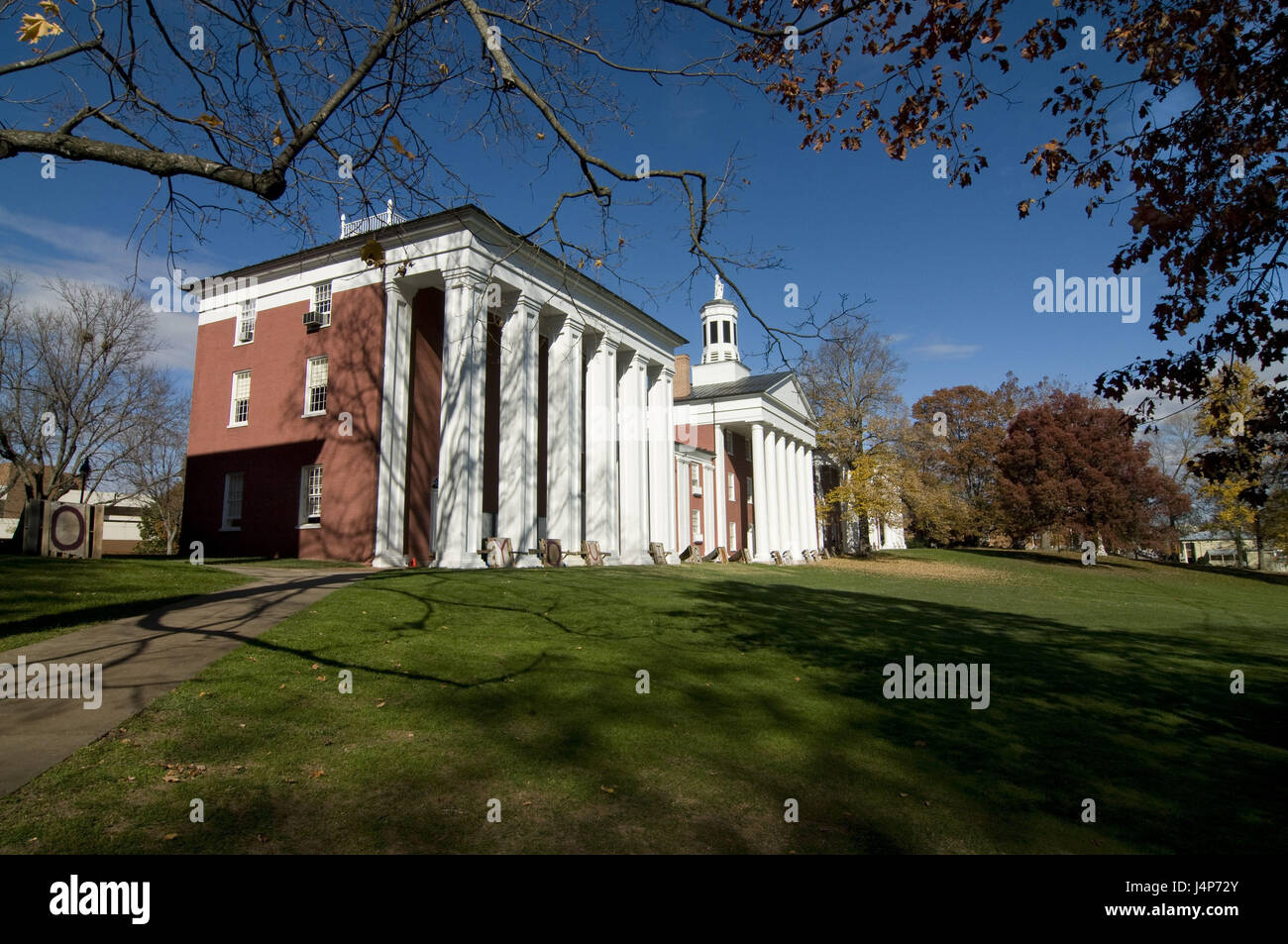 The USA, North Carolina, Lexington, Washington and lee university, campus, building, Stock Photo