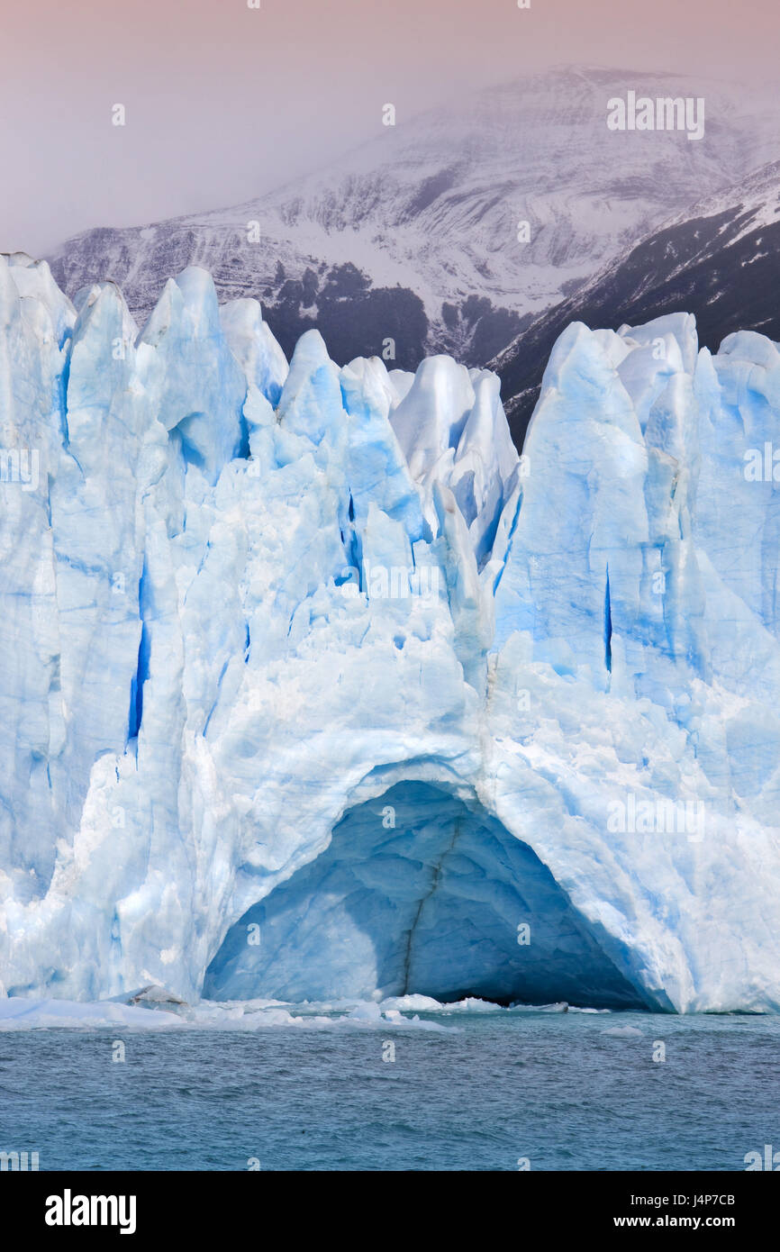 Argentina, Patagonia, Lago Argentino, Glaciar Perito Moreno, scarp, Stock Photo