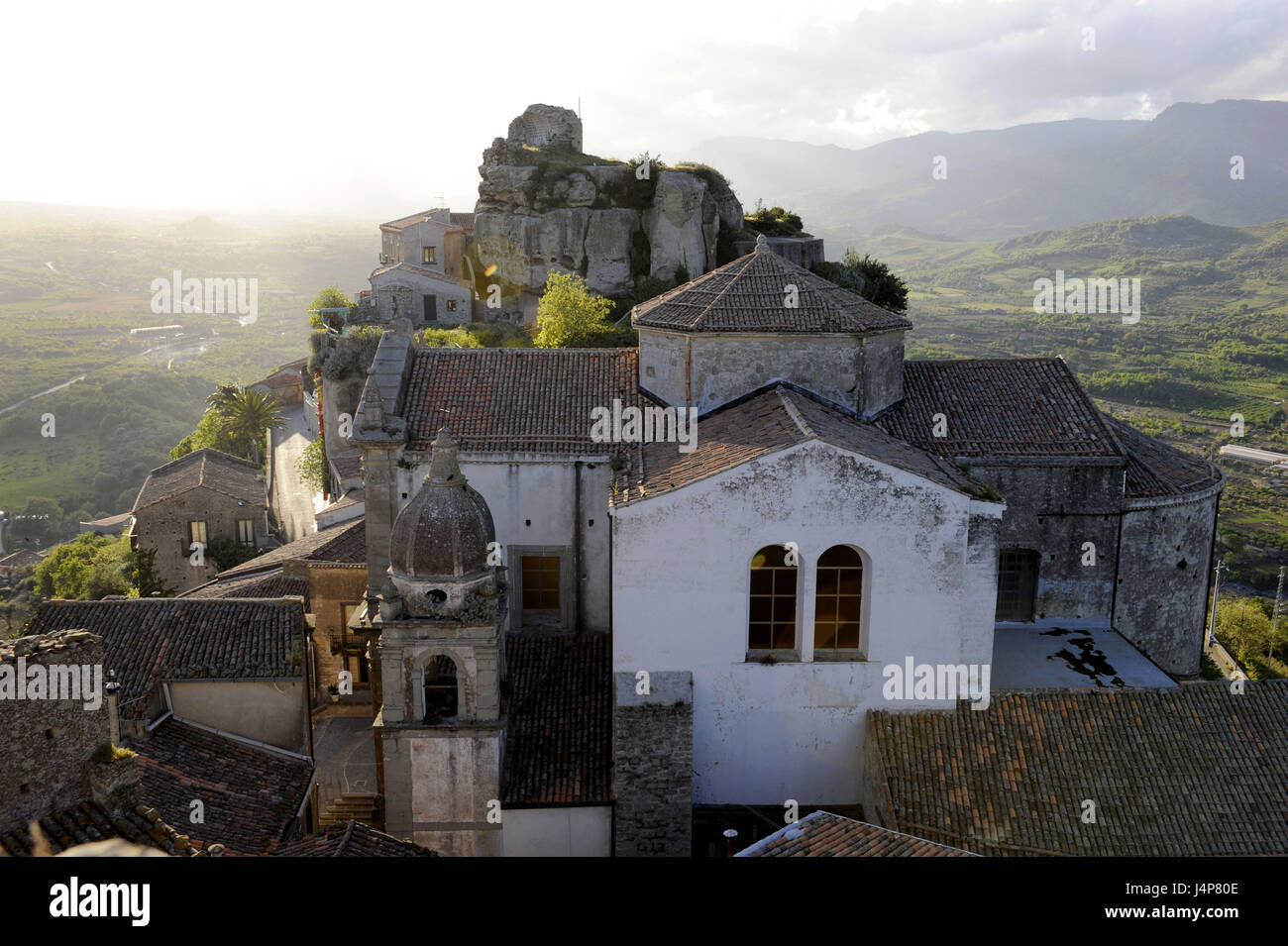 Italy, island Sicily, Castiglione Tu Sicilia, church, Stock Photo