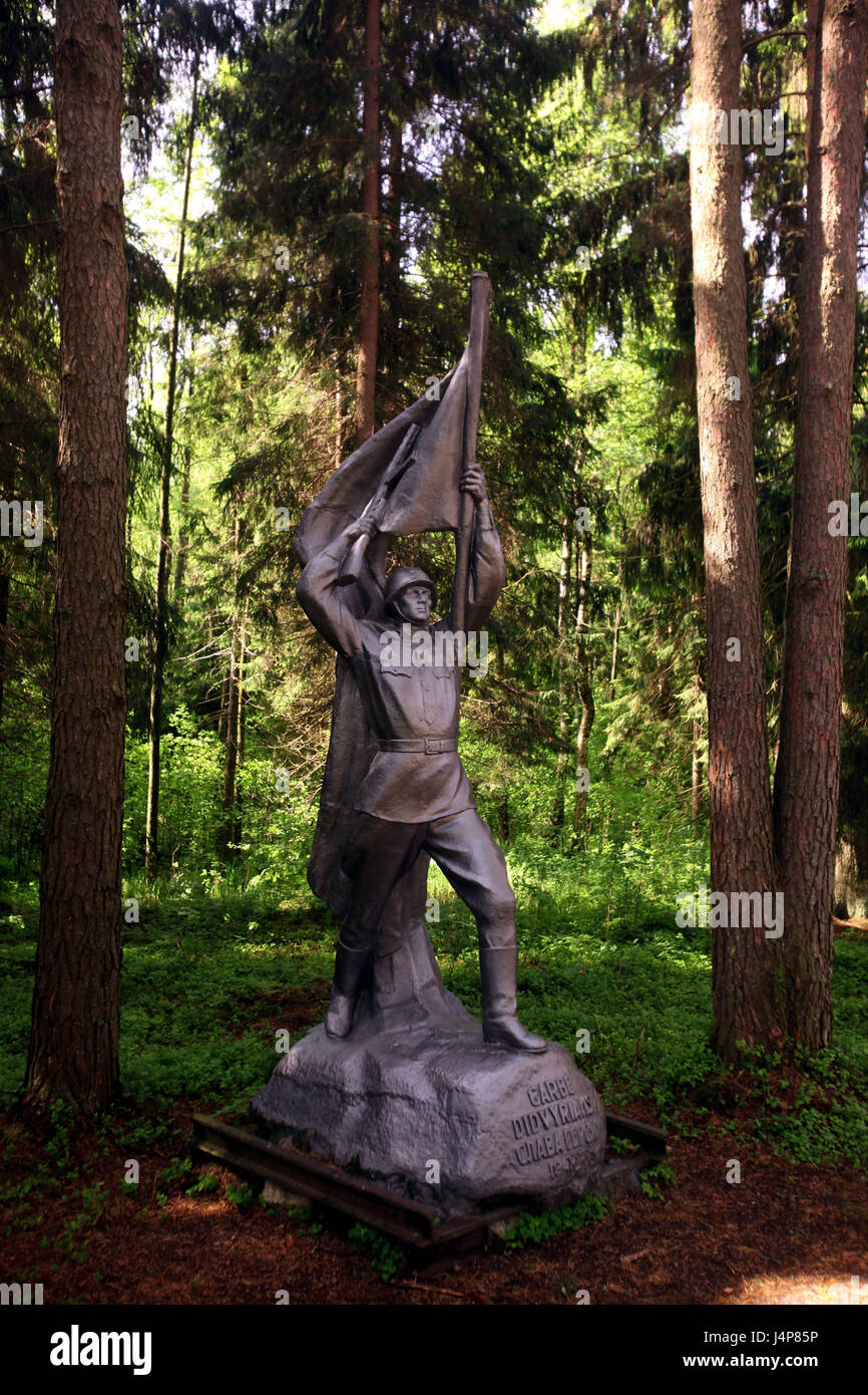 Lithuania, Grutas, Grutas park, subject park, war memorial, Soviet, wood, Stock Photo