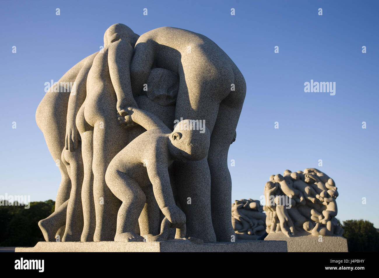 Norway, Oslo, Frognerpark, Viegland attachment, sculptures, Stock Photo