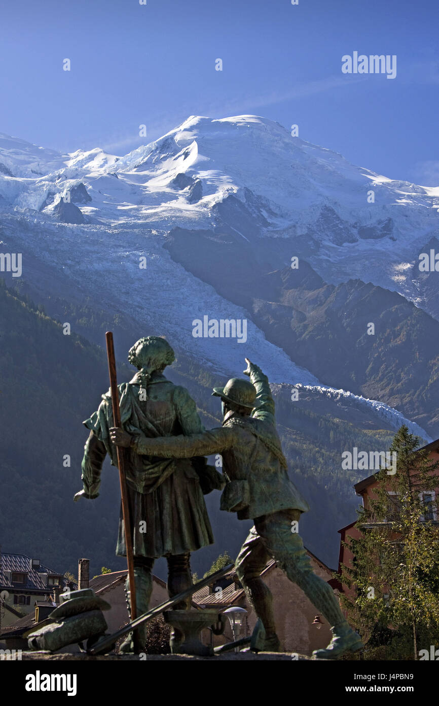 France, Chamonix, Montblanc massif, cathedrals you Gouter, monument, Stock Photo
