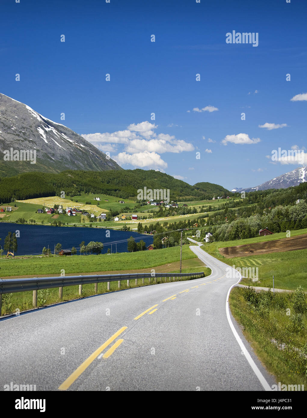 Norway, More og Romsdal, country road, Stock Photo