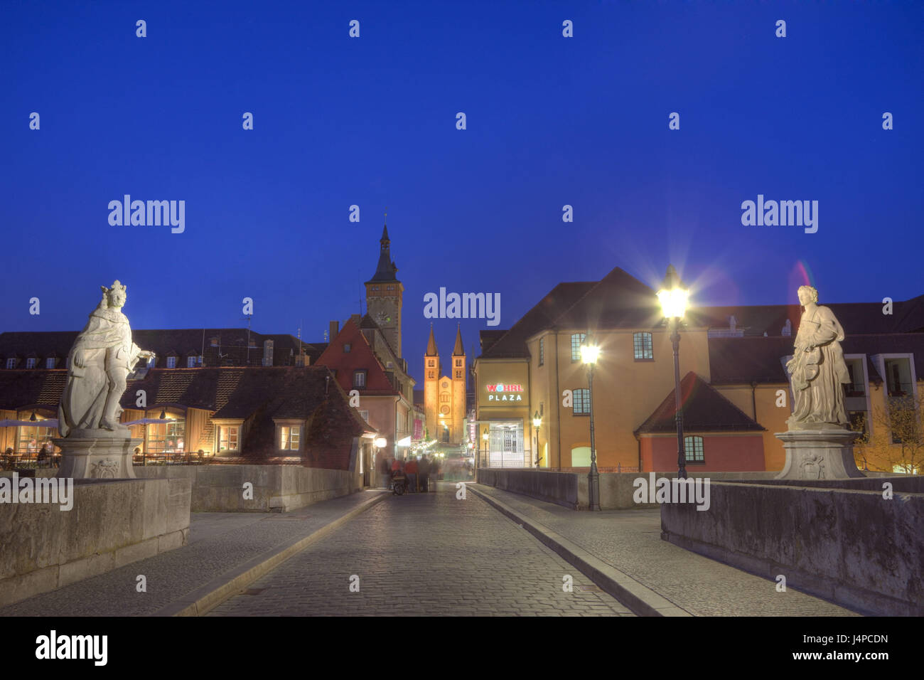 Old Main bridge in Wurzburg, Germany, Wurzburg, Lower Franconia