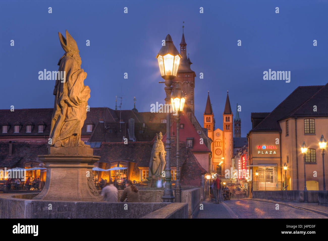 Old Main bridge in Wurzburg, Germany, Wurzburg, Lower Franconia